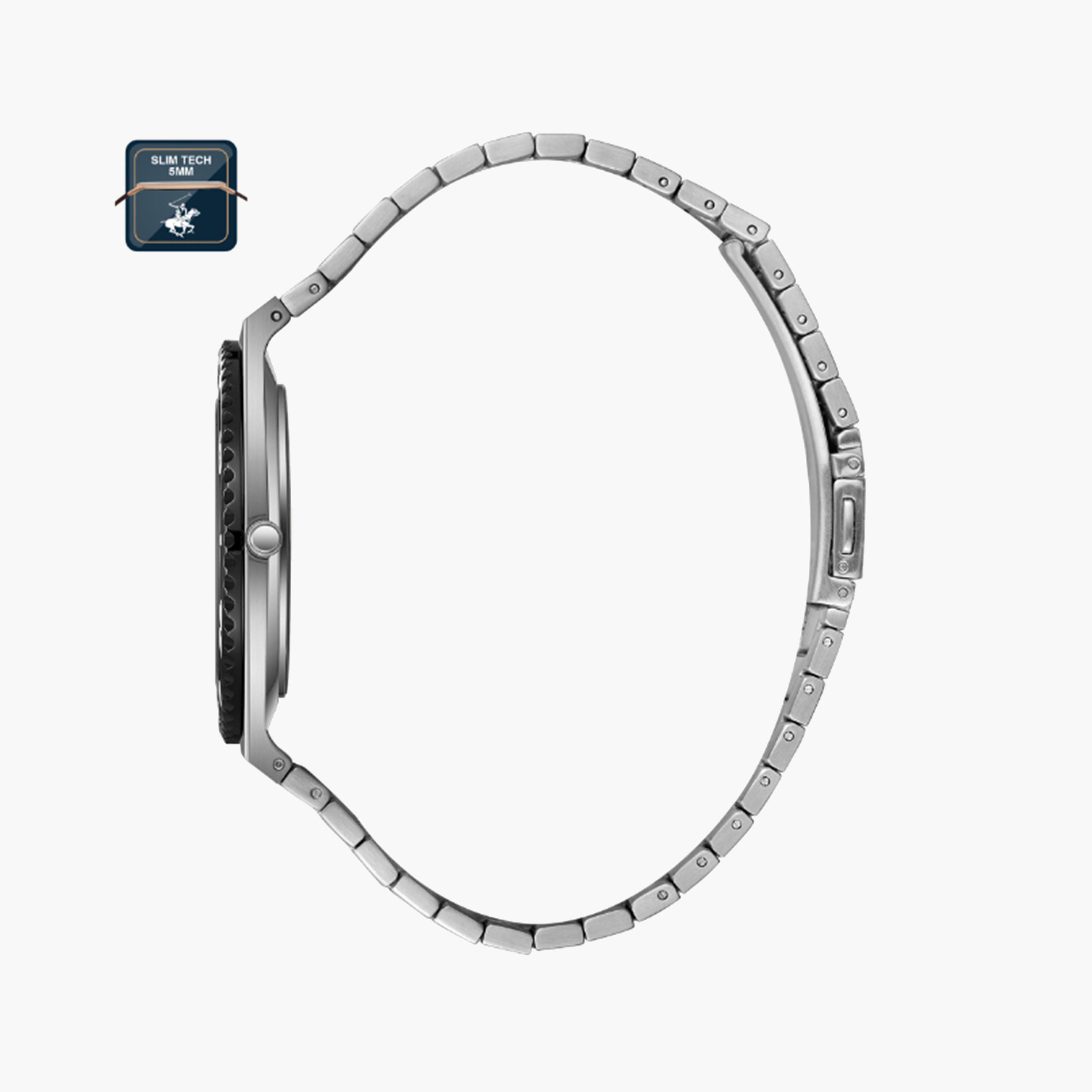 بيفرلي هيلز بولو كلوب- ساعة للرجال 41 ملم تناظرية فضية بحزام معدني | BP3714X.350-men-watchesandjewellery-watches-image-2