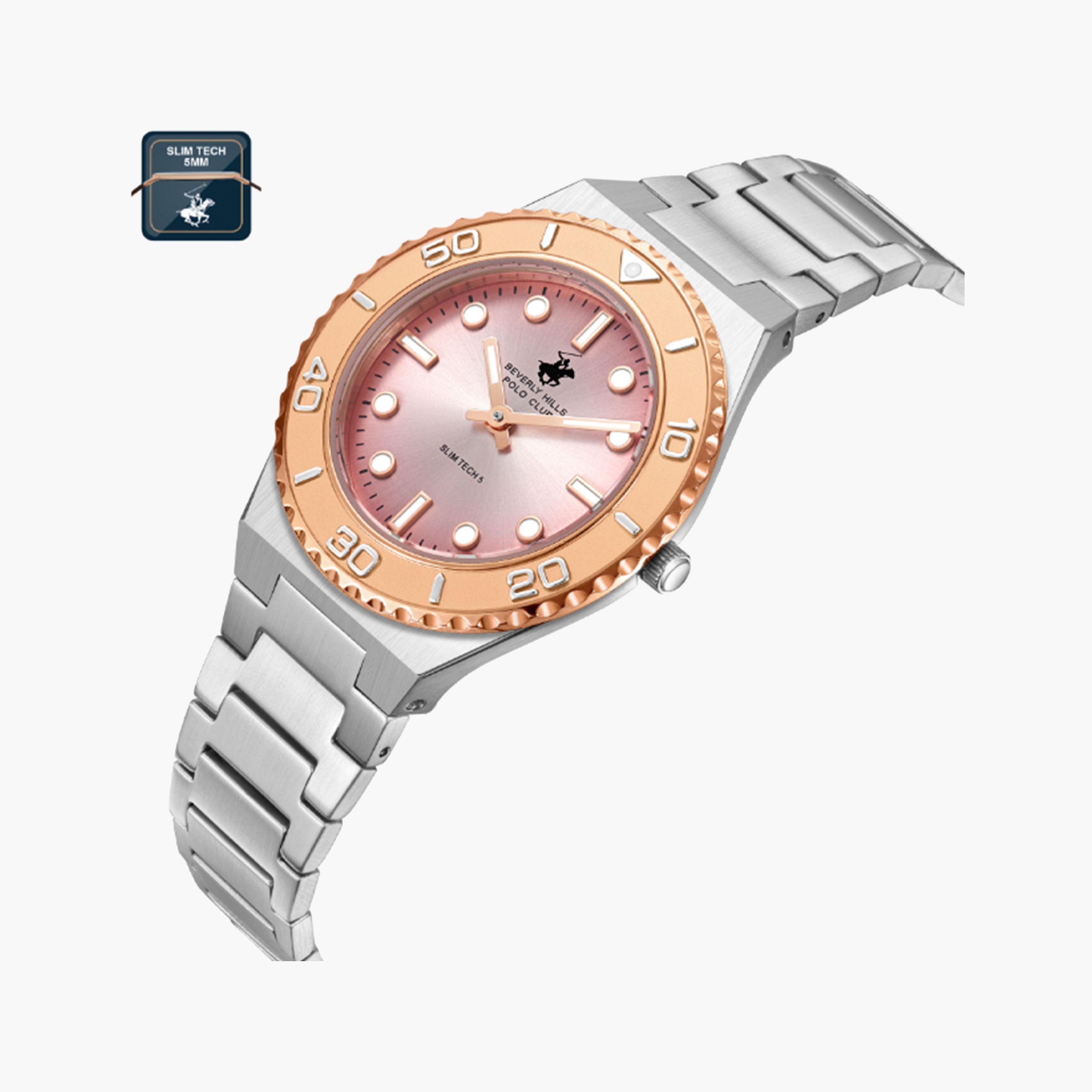 بيفرلي هيلز بولو كلوب- ساعة للنساء فضية تناظرية بسوار معدني 34 مم | BP3713X.380-women-watchesandjewellery-watches-image-3