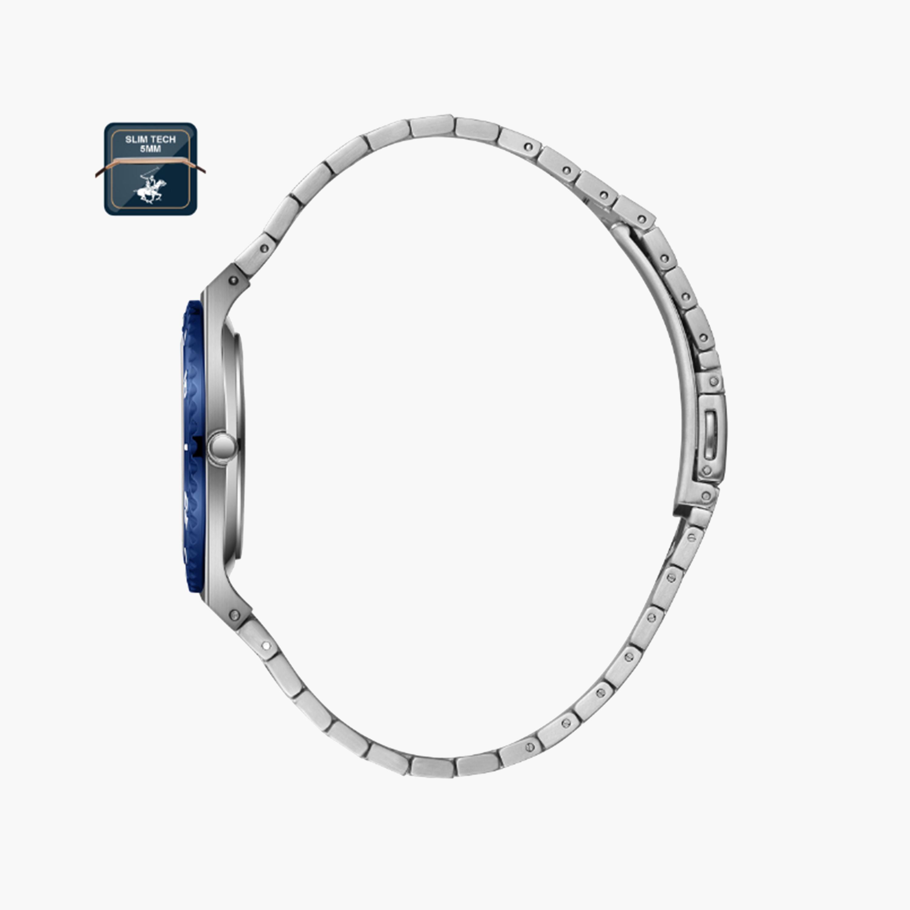 بيفرلي هيلز بولو كلوب- ساعة للنساء فضية تناظرية بسوار معدني 34 مم | BP3713X.310-women-watchesandjewellery-watches-image-2
