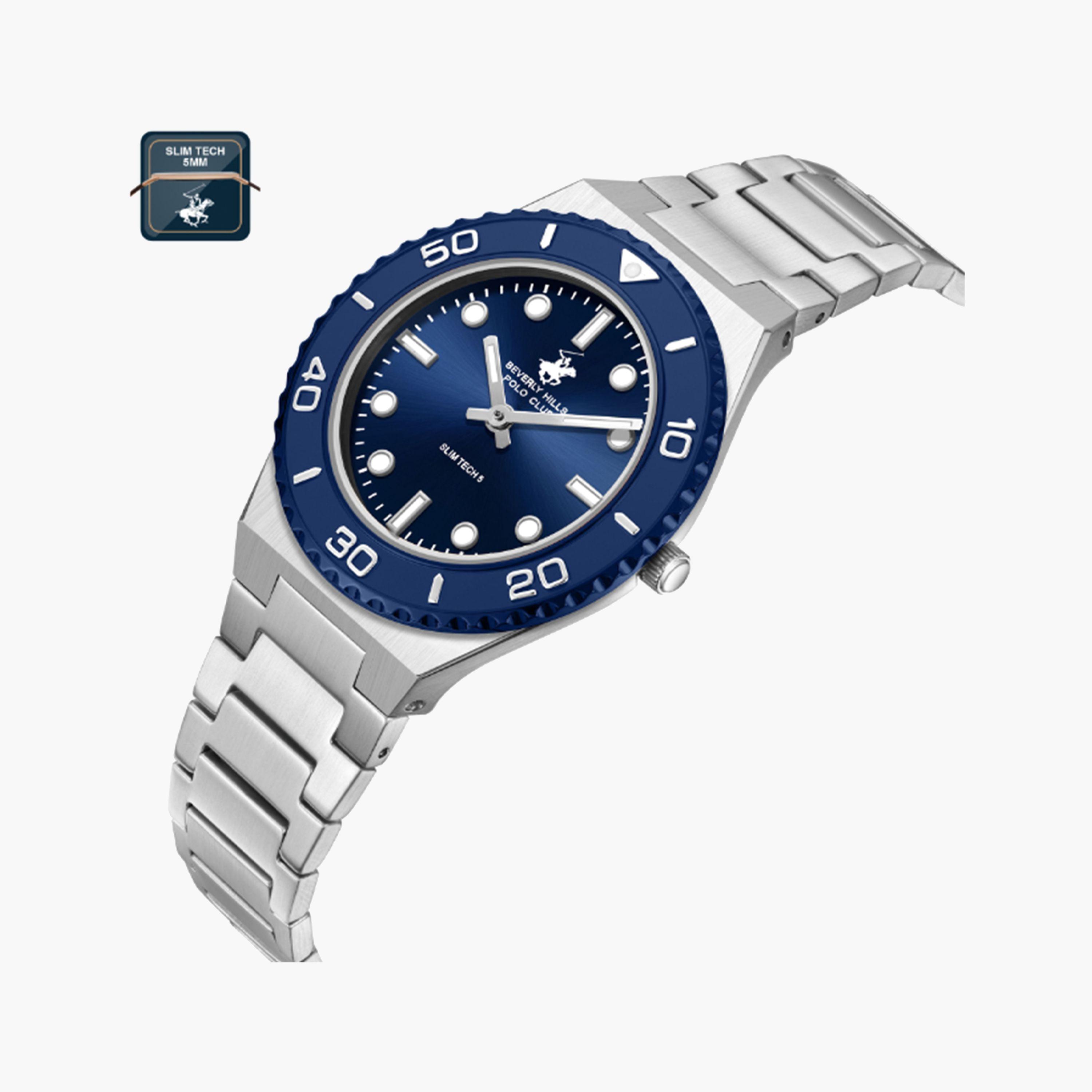 بيفرلي هيلز بولو كلوب- ساعة للنساء فضية تناظرية بسوار معدني 34 مم | BP3713X.390-women-watchesandjewellery-watches-image-3