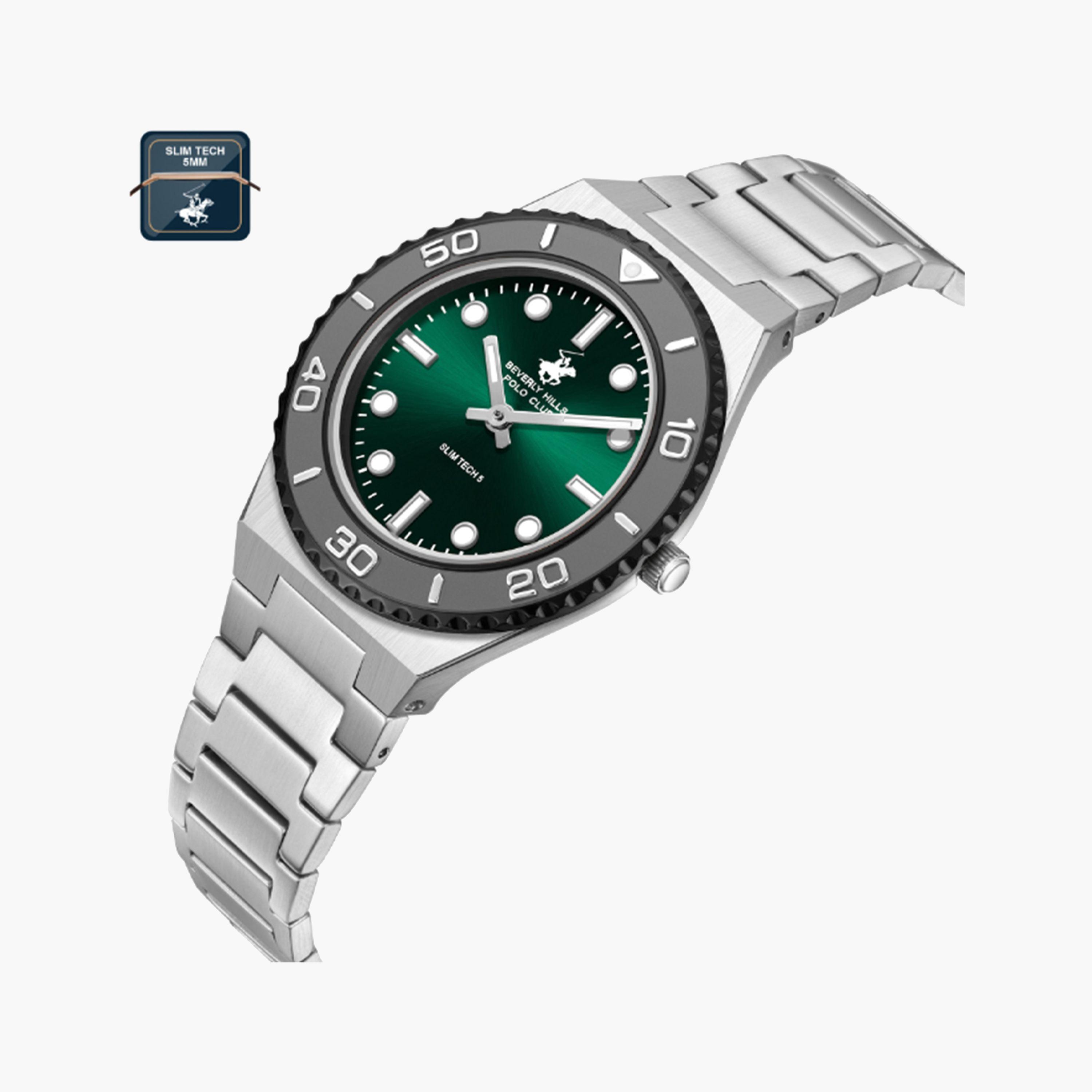بيفرلي هيلز بولو كلوب- ساعة للنساء فضية تناظرية بسوار معدني 34 مم | BP3713X.370-women-watchesandjewellery-watches-image-2