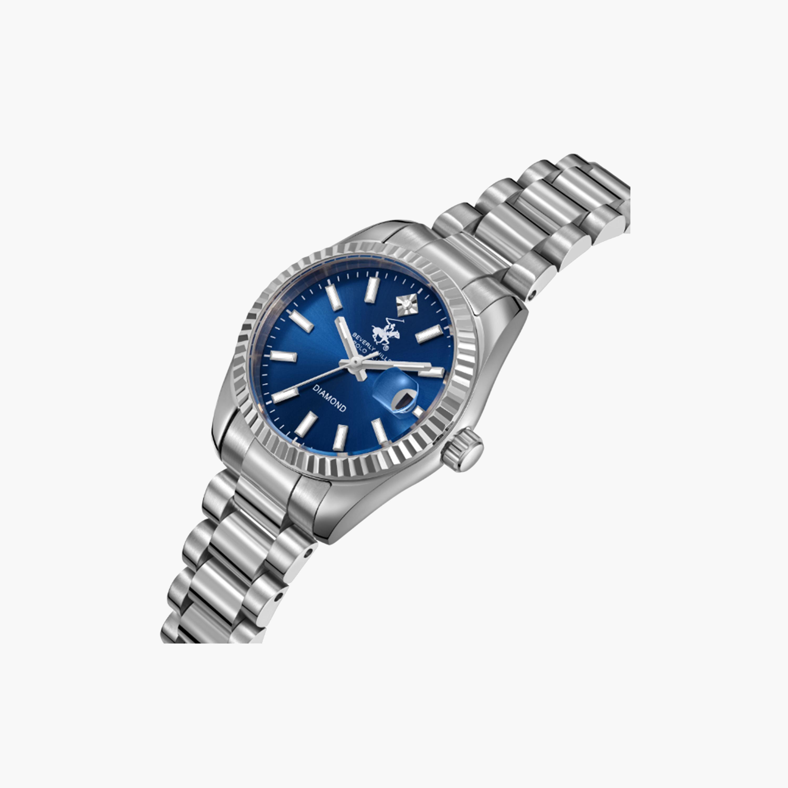 بيفرلي هيلز كلوب- ساعة للنساء فضية تناظرية بسوار معدني 28 مم | BP3650X.390-women-watchesandjewellery-watches-image-4