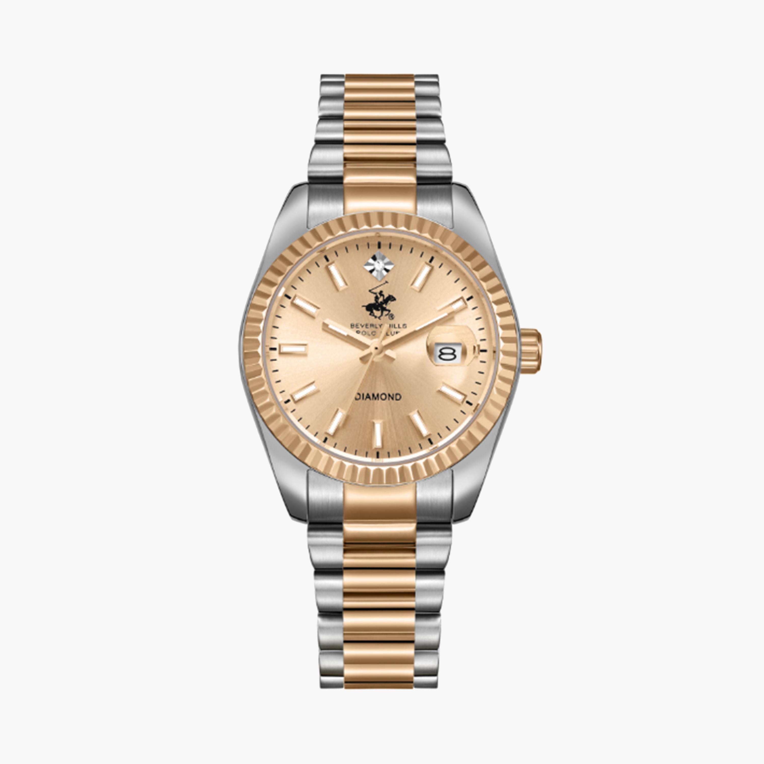 بيفرلي هيلز كلوب- ساعة للنساء متعددة الألوان تناظرية بسوار معدني 28 مم | BP3650X.510-women-watchesandjewellery-watches-image-1