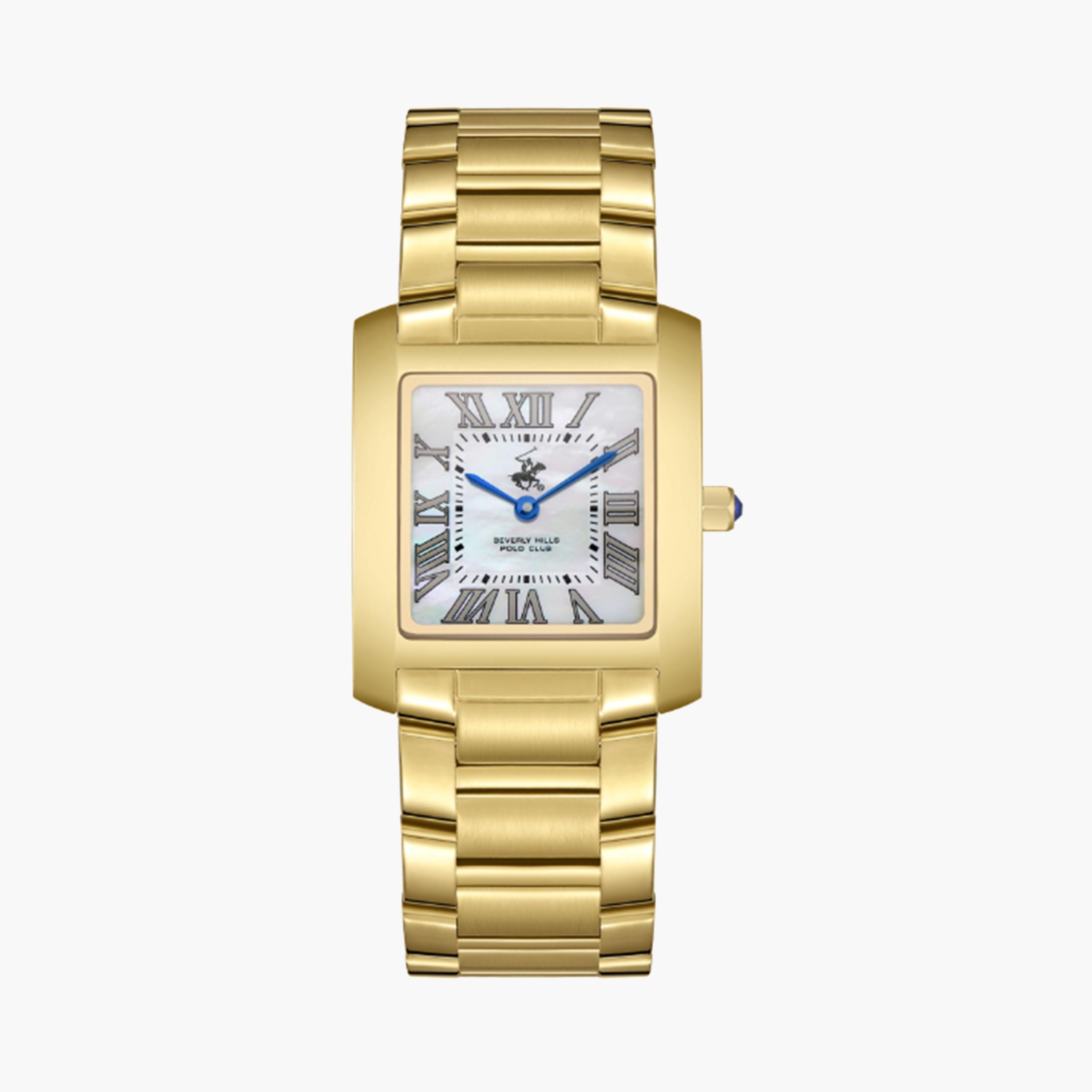 بيفرلي هيلز كلوب- ساعة للنساء ذهبية تناظرية بسوار معدني 28 مم | BP3644X.120-women-watchesandjewellery-watches-image-1