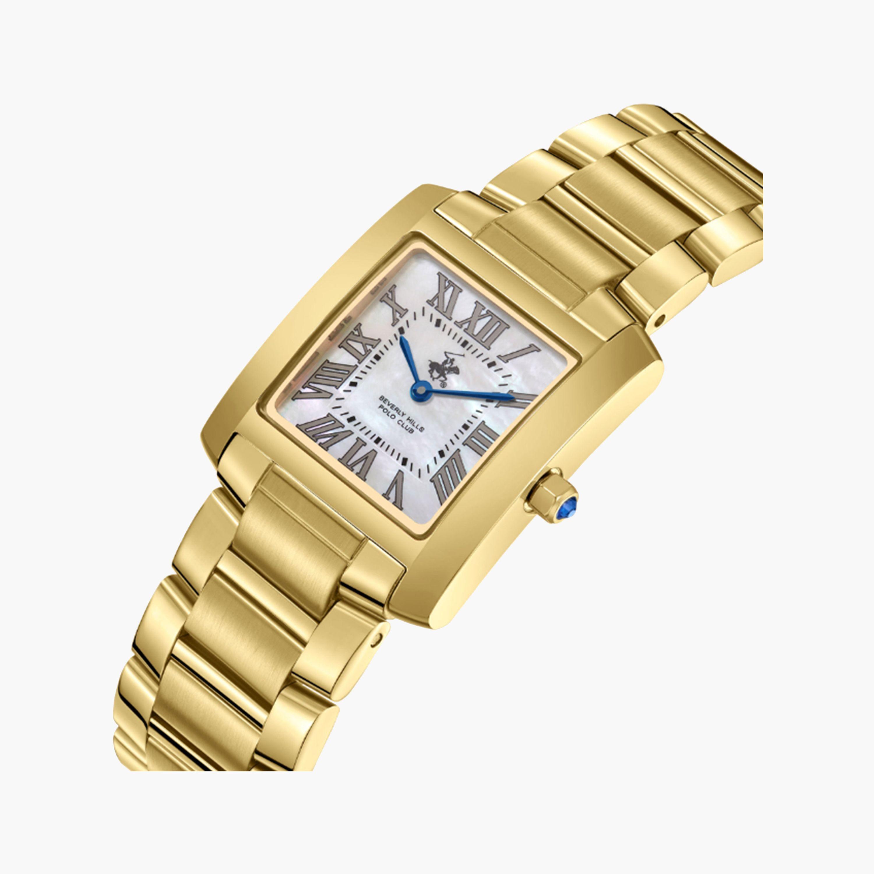 بيفرلي هيلز كلوب- ساعة للنساء ذهبية تناظرية بسوار معدني 28 مم | BP3644X.120-women-watchesandjewellery-watches-image-2