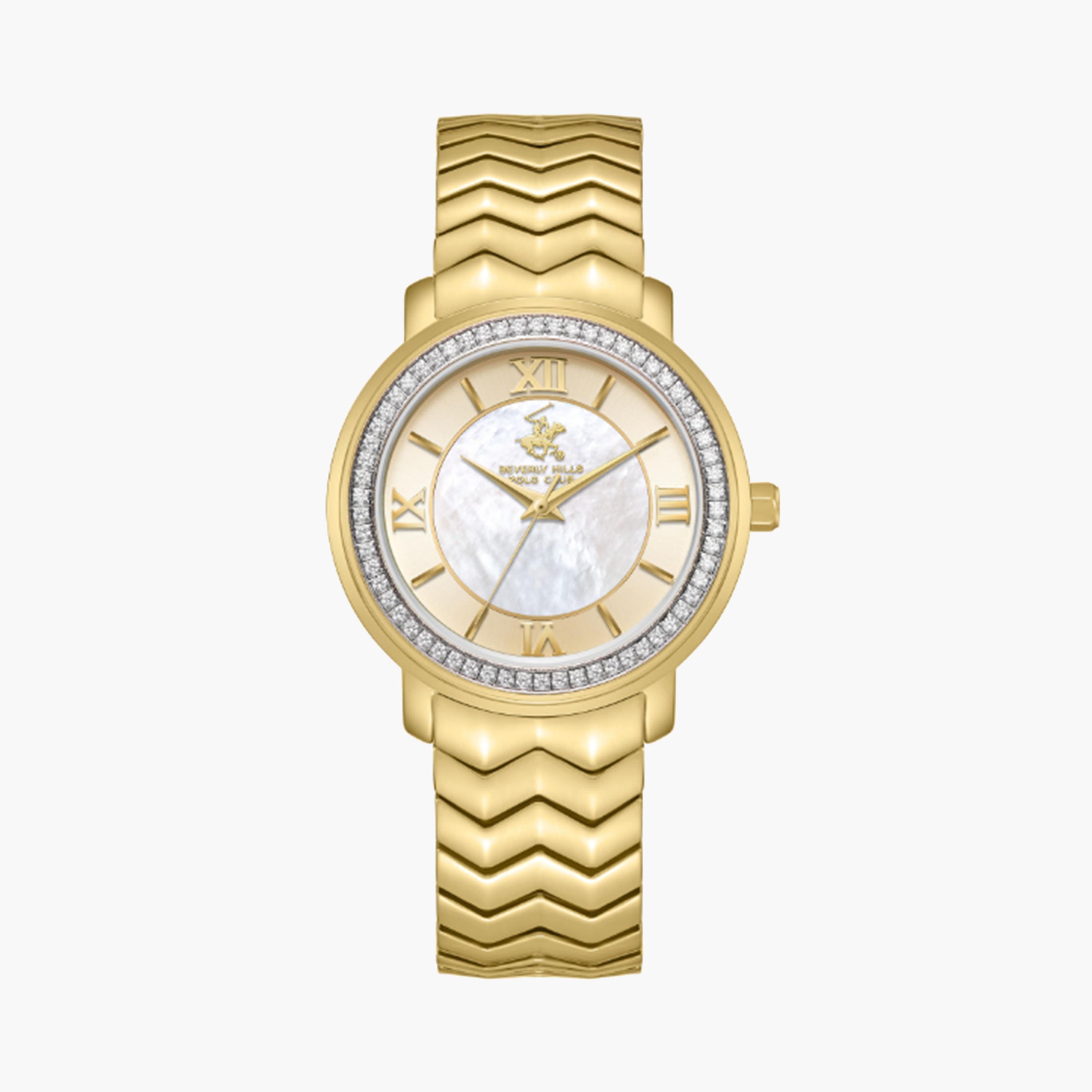 بيفرلي هيلز كلوب- ساعة للنساء فضية تناظرية بسوار معدني 33 مم | BP3669C.120-women-watchesandjewellery-watches-image-1
