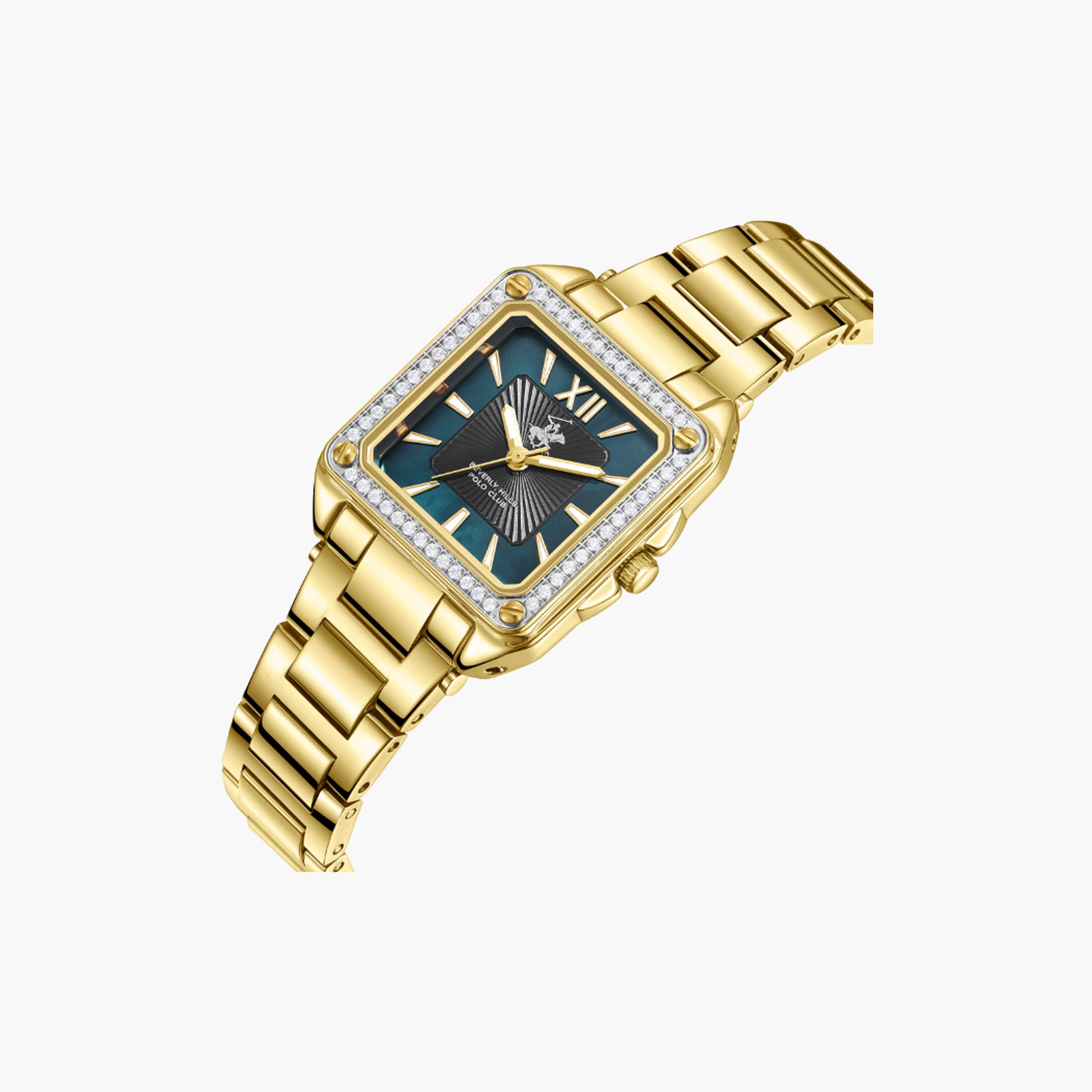 بيفرلي هيلز بولو كلوب- ساعة للنساء بسوار معدني ذهبي 27 ملم | BP3671C.170-women-watchesandjewellery-watches-image-4