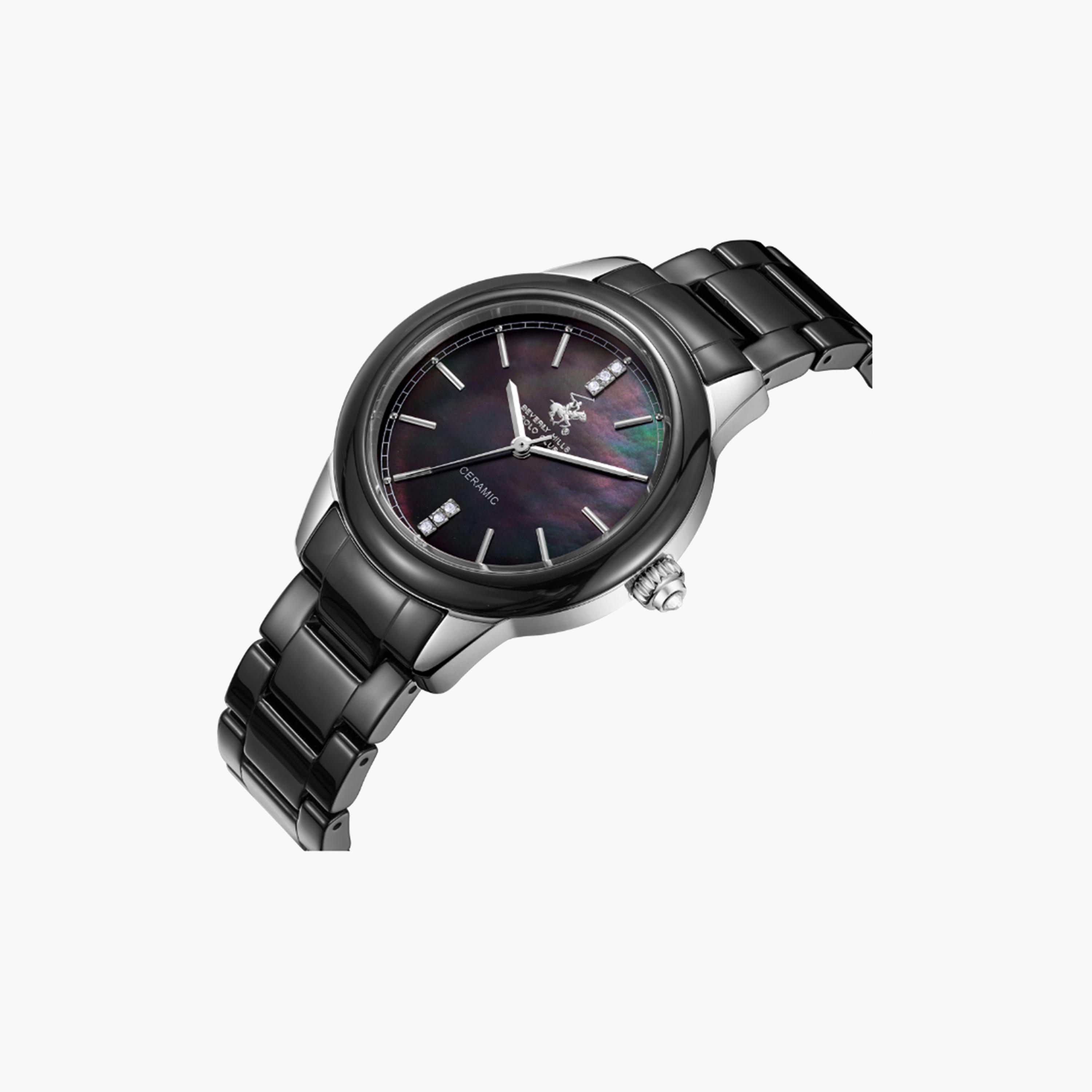 بيفرلي هيلز بولو كلوب- ساعة للنساء بسوار معدني أسود 35 ملم | BP3663X.351-women-watchesandjewellery-watches-image-4