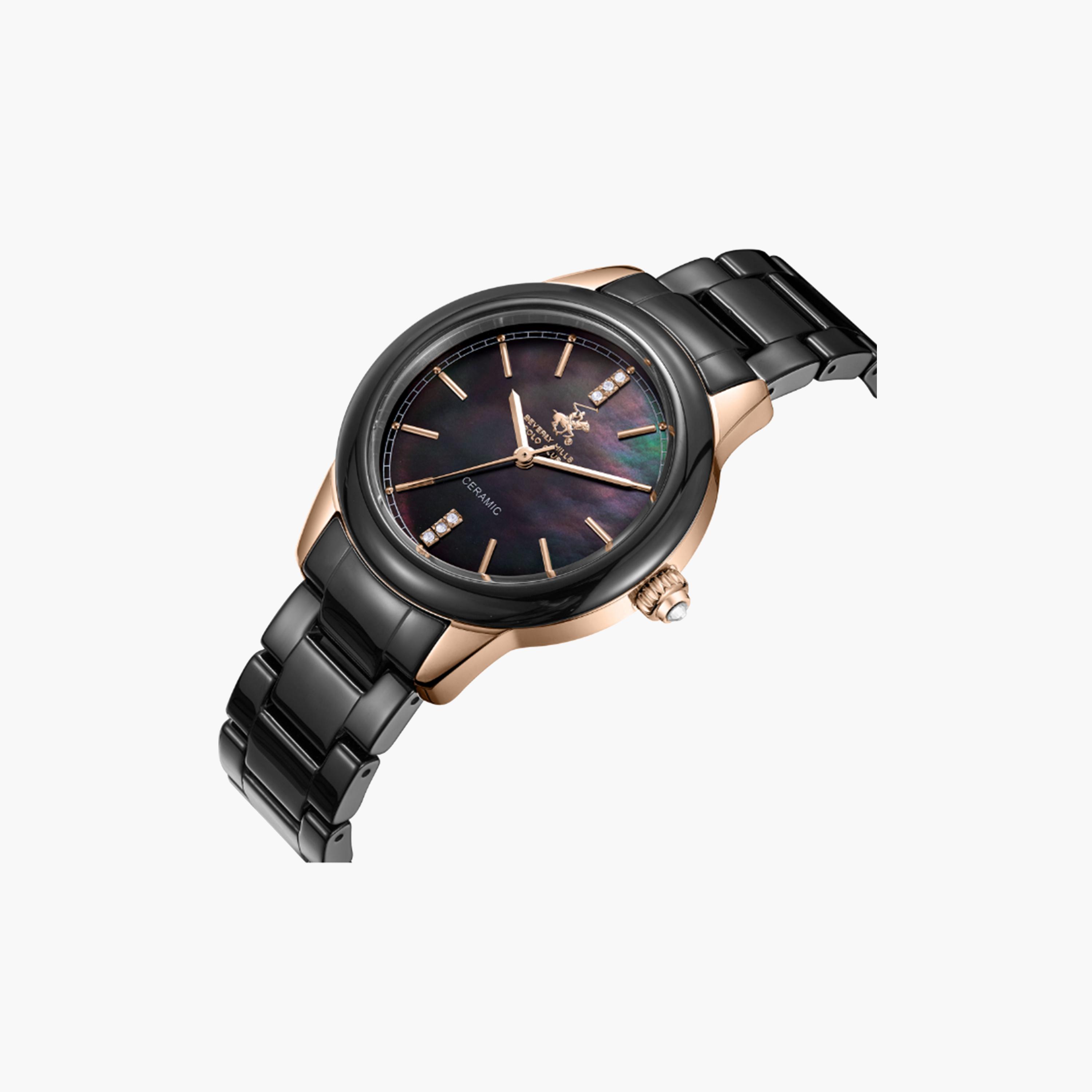 بيفرلي هيلز بولو كلوب- ساعة للنساء بسوار معدني أسود 35 ملم | BP3663X.451-women-watchesandjewellery-watches-image-4