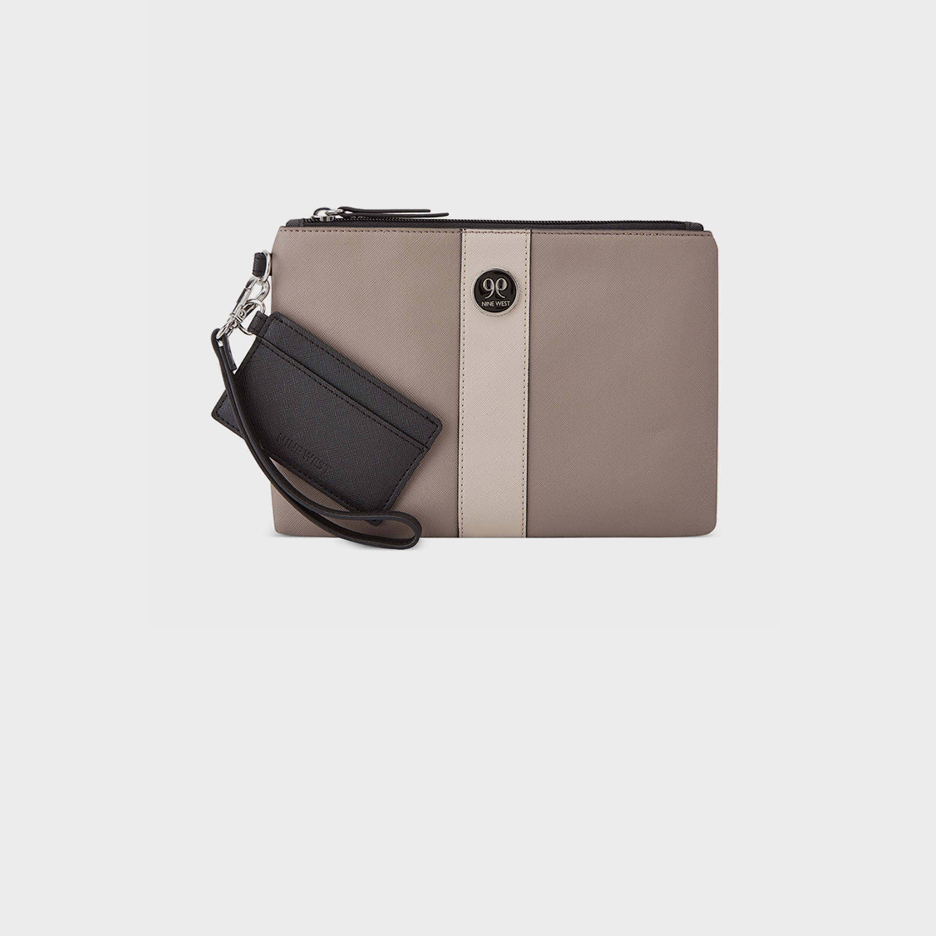 ناين ويست-  محفظة ناتالا بمقبض مزخرف بإغلاق سحاب وحزام قابل للفصل-women-bagsandwallets-wallets-image-1