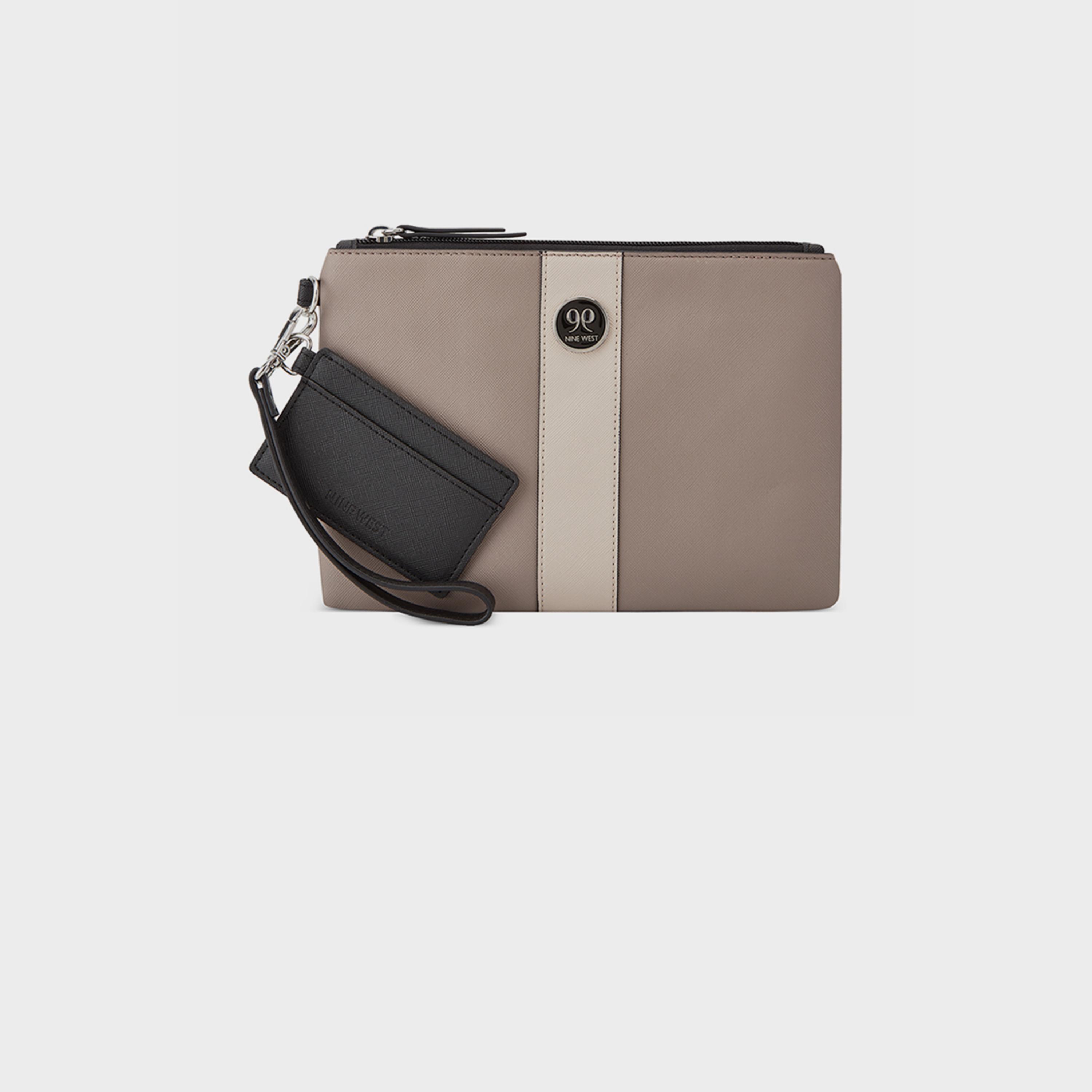 ناين ويست-  محفظة ناتالا بمقبض مزخرف بإغلاق سحاب وحزام قابل للفصل-women-bagsandwallets-wallets-image-6