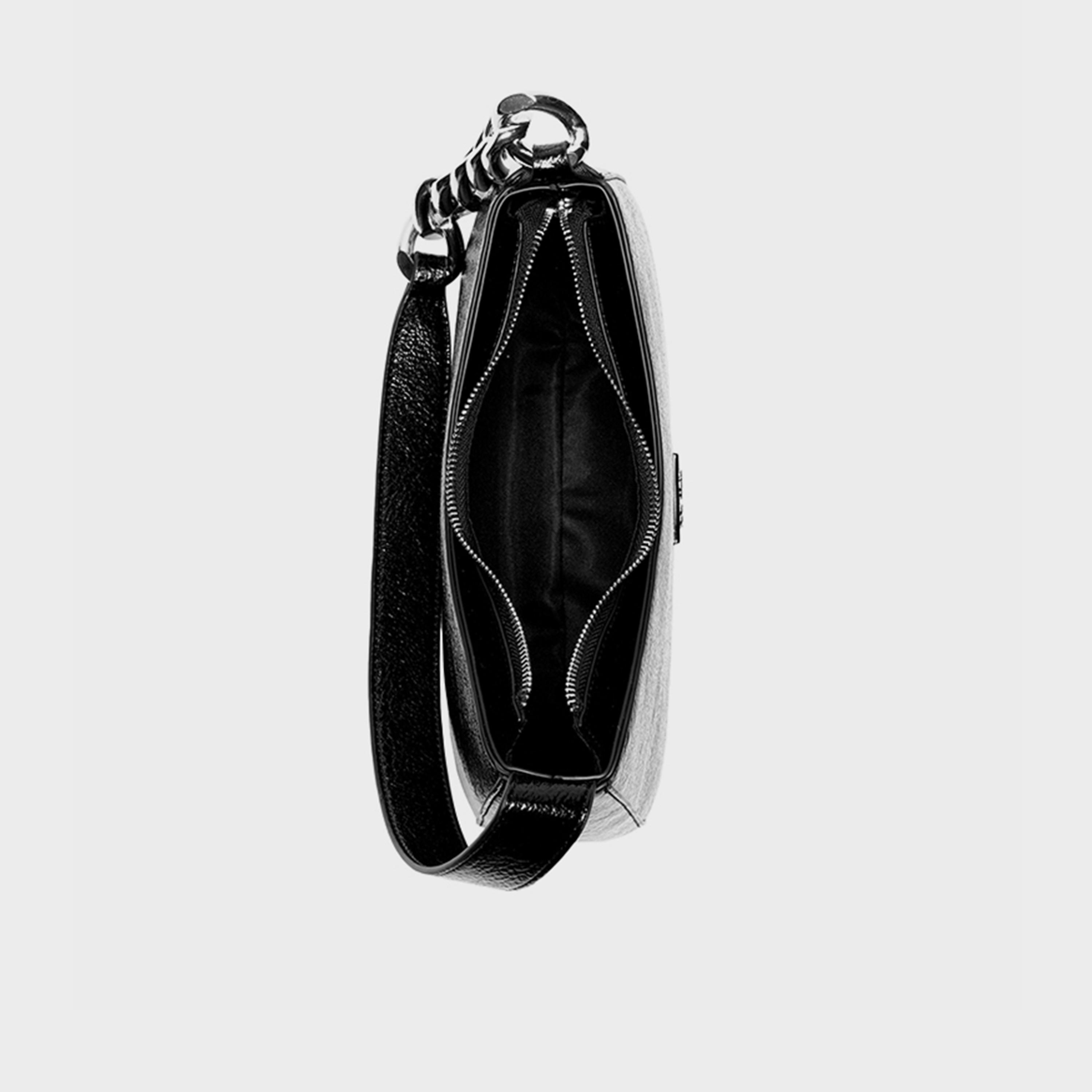 ناين ويست-  شنطة كتف سنا ذات المقبض المزدوج اغلاق بسحاب وحزام سلسلة-women-bagsandwallets-handbags-image-3