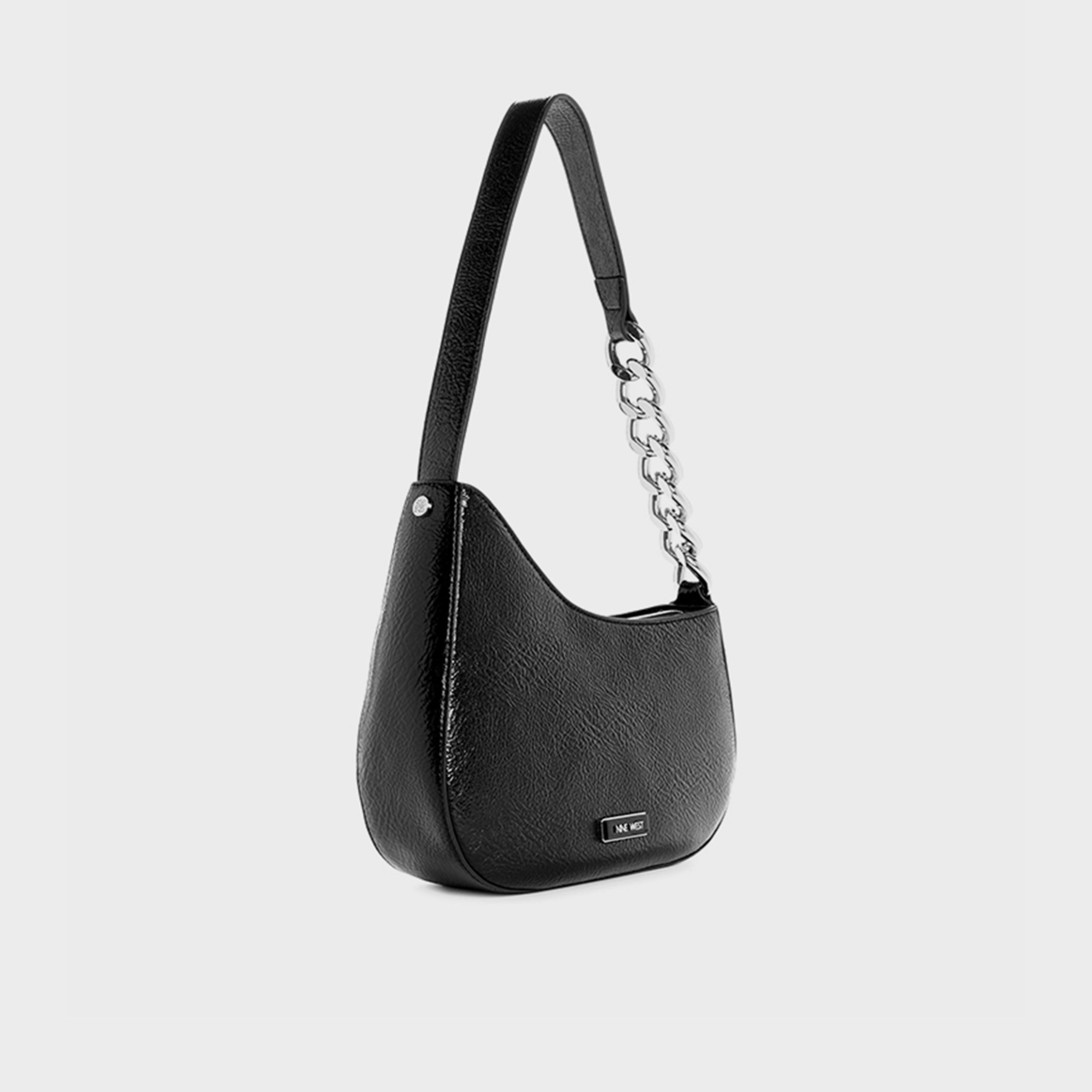 ناين ويست-  شنطة كتف سنا ذات المقبض المزدوج اغلاق بسحاب وحزام سلسلة-women-bagsandwallets-handbags-image-4