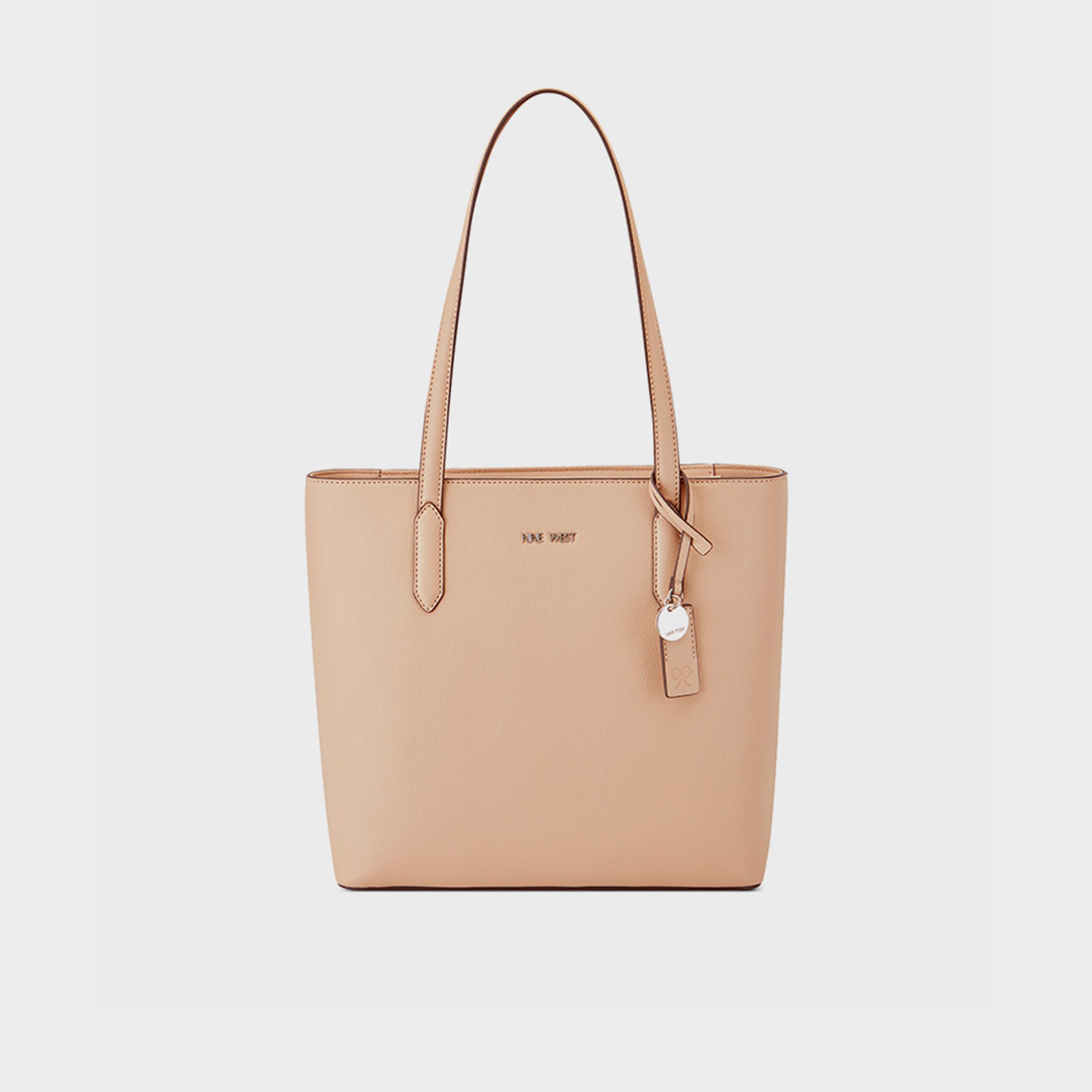 ناين ويست-  شنطة كتف مزدوجة المقبض فيولا ذات نسيج محكم اغلاق بسحاب-women-bagsandwallets-handbags-image-1
