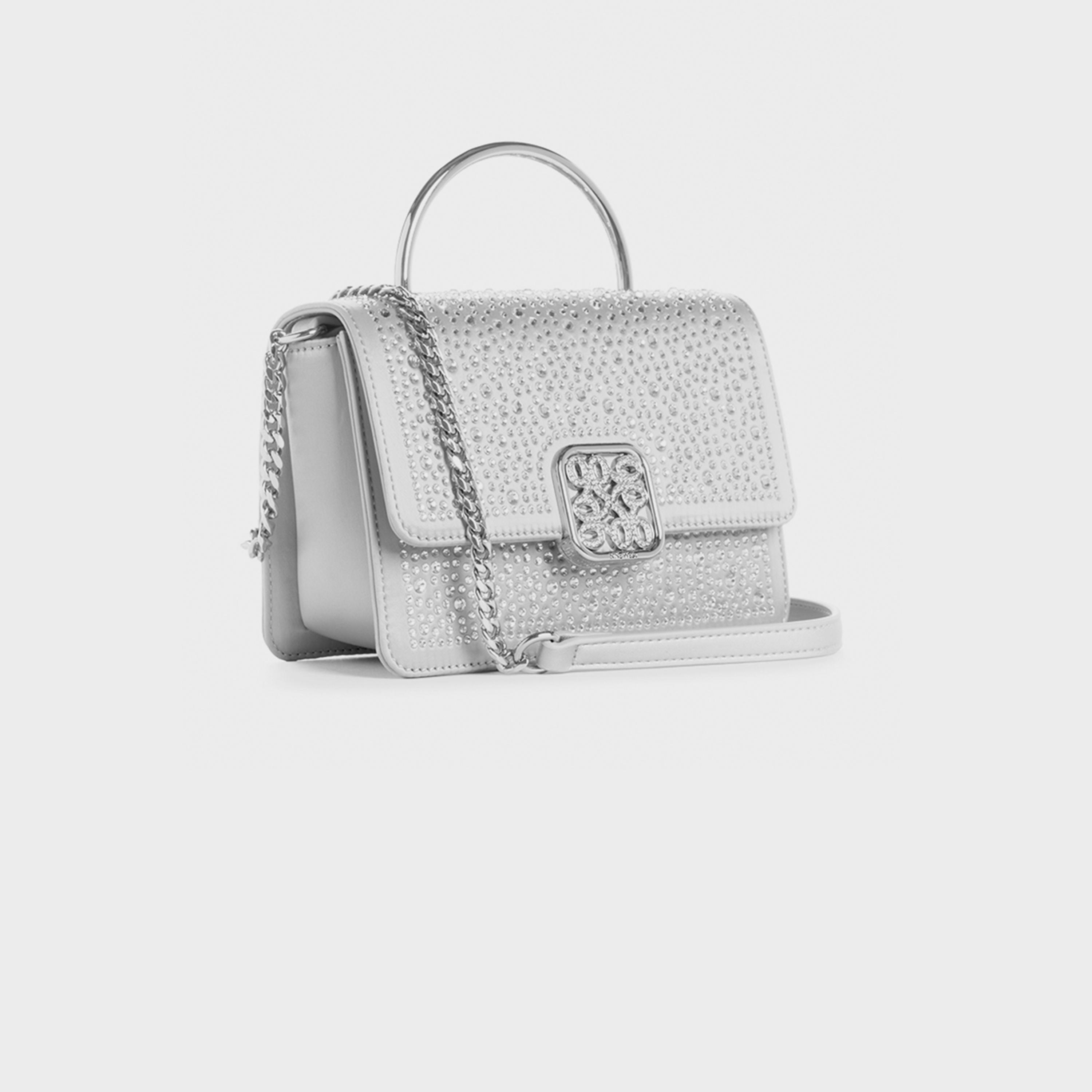 ناين ويست-  شنطة كروس جيت مزخرفة بمقبض علوي اغلاق بغطاء وحزام سلسلة-women-bagsandwallets-handbags-image-3