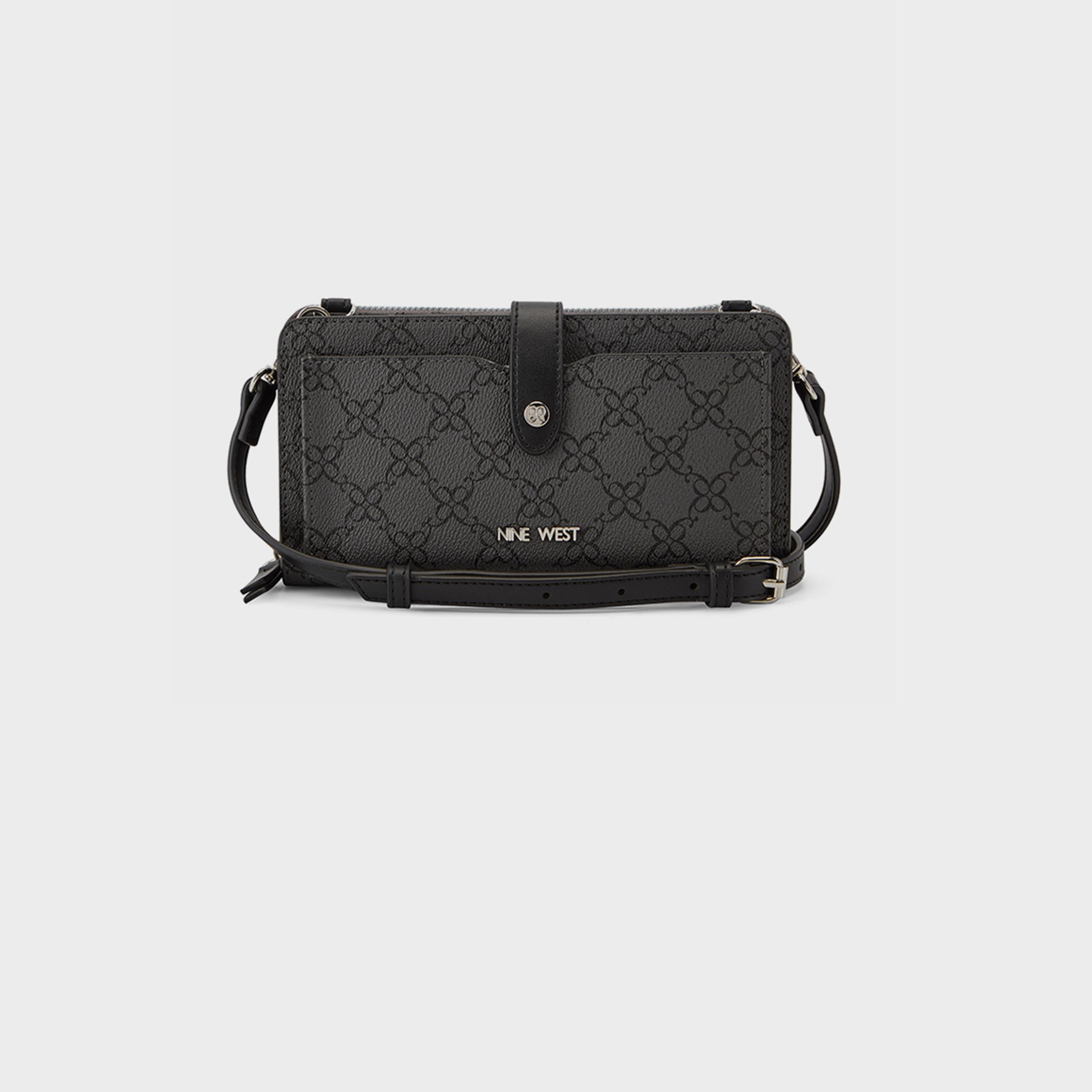 ناين ويست-  شنطة كروس وايلين مونوغرام اغلاق بسحاب وحزام قابل للفصل-women-bagsandwallets-handbags-image-1