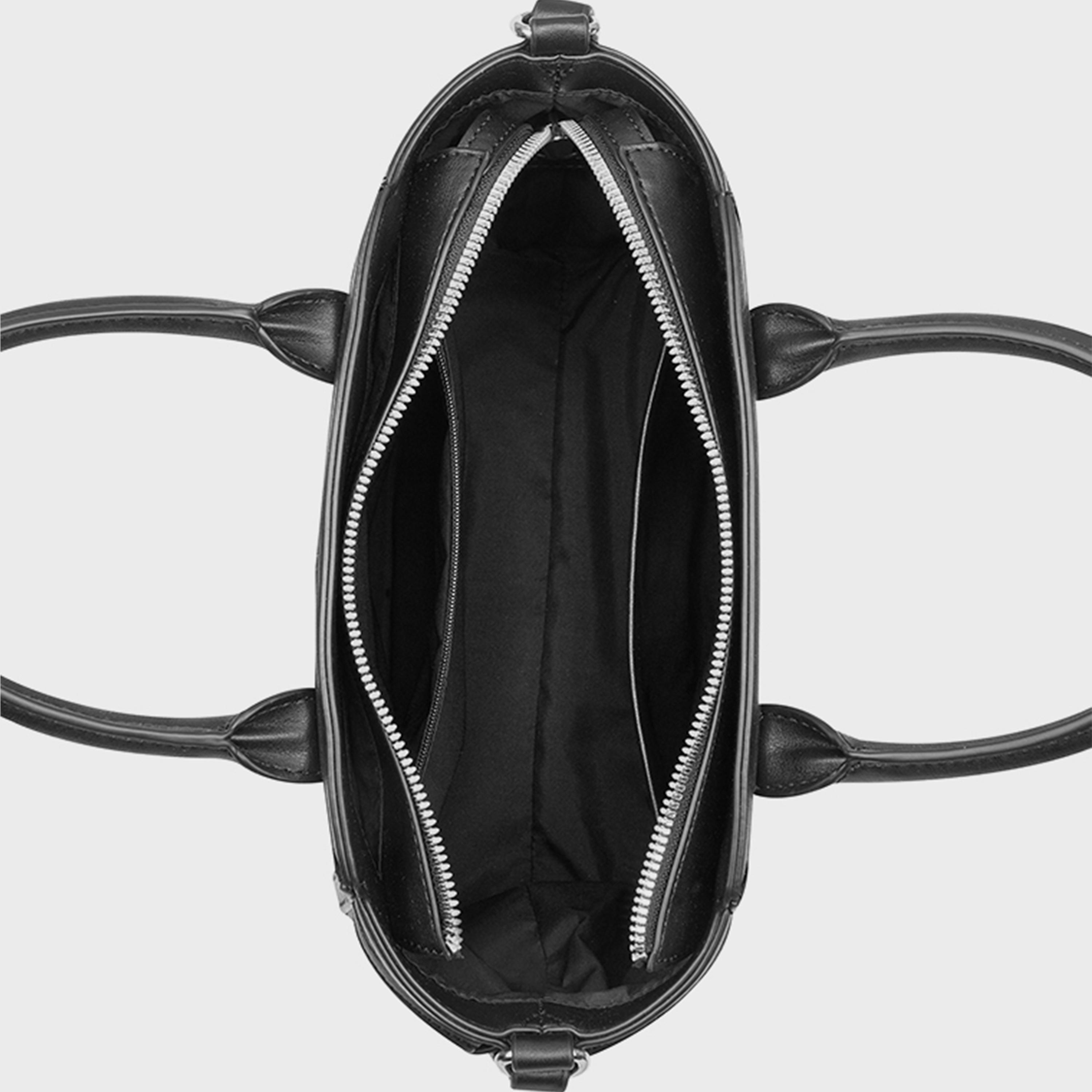 ناين ويست-  شنطة يد كايلر مونوغرام بمقبض مزدوج وإغلاق بسحاب وحزام قابل للفصل-women-bagsandwallets-handbags-image-3