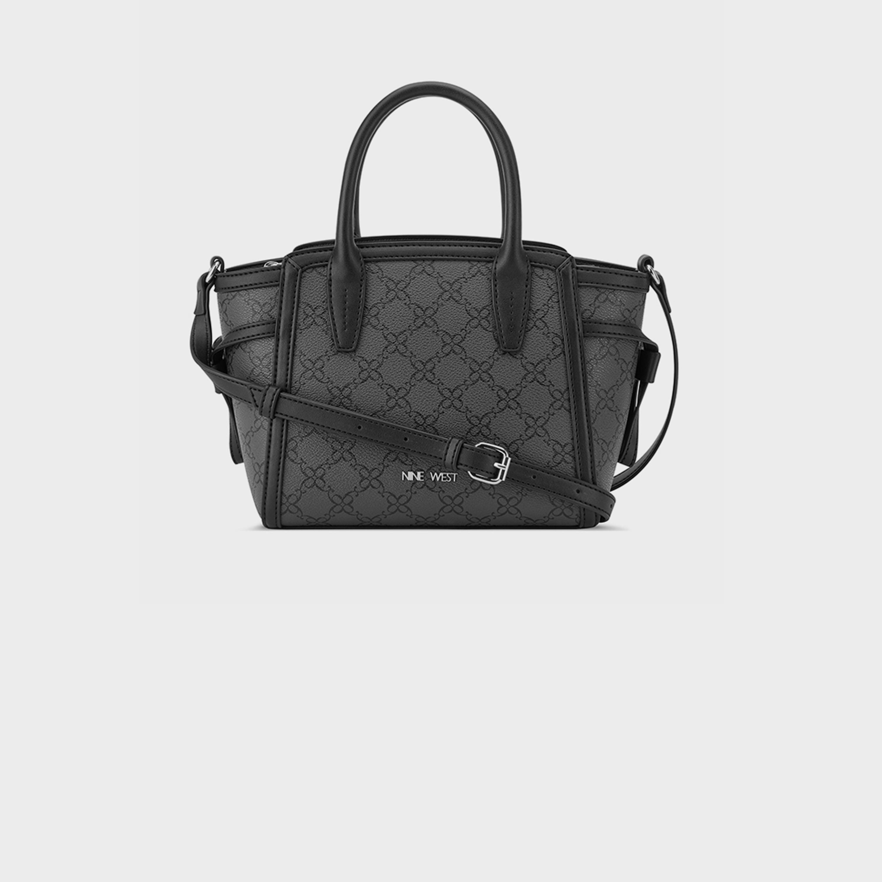 ناين ويست-  شنطة يد كايلر مونوغرام بمقبض مزدوج وإغلاق بسحاب وحزام قابل للفصل-women-bagsandwallets-handbags-image-5