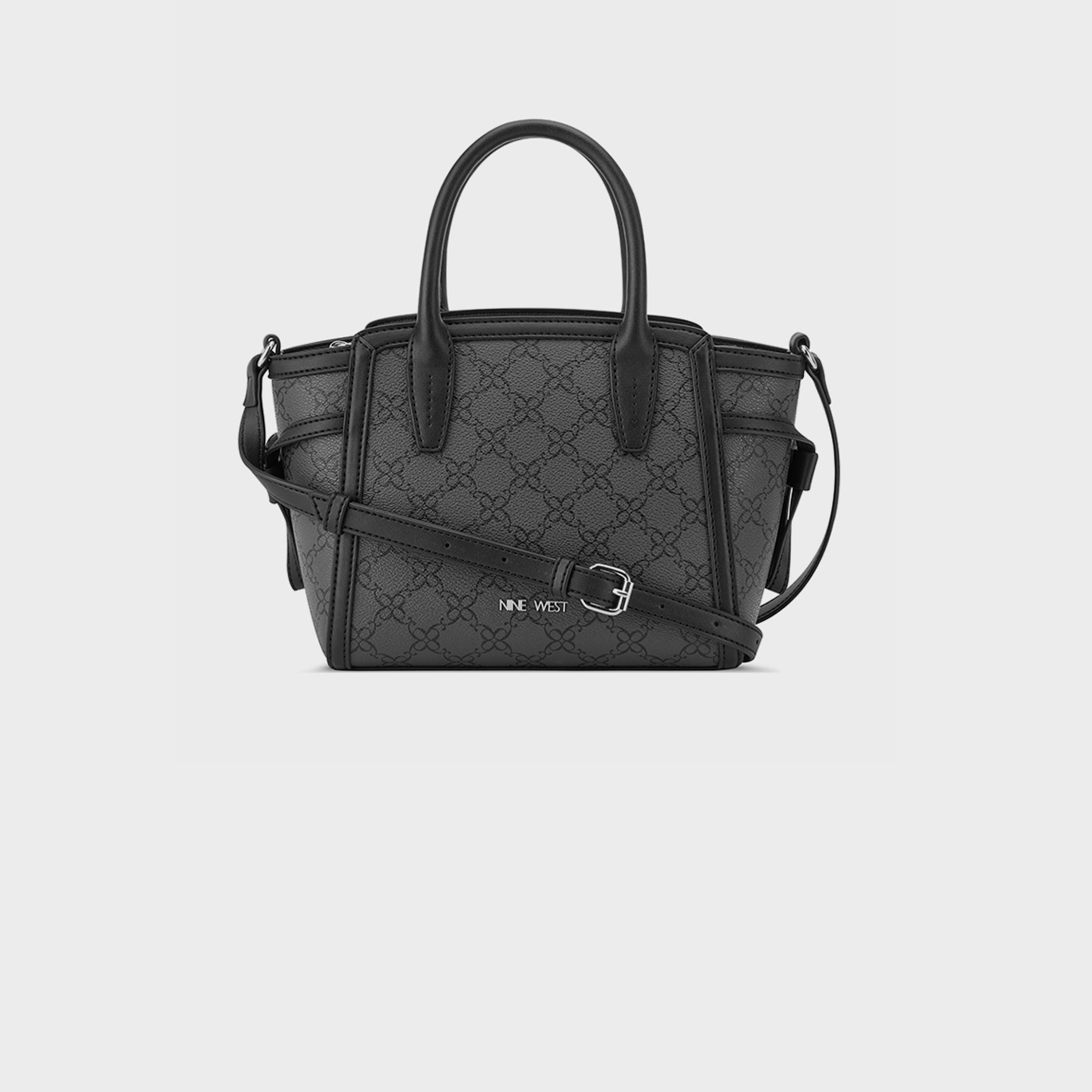 ناين ويست-  شنطة يد كايلر مونوغرام بمقبض مزدوج وإغلاق بسحاب وحزام قابل للفصل-women-bagsandwallets-handbags-image-6
