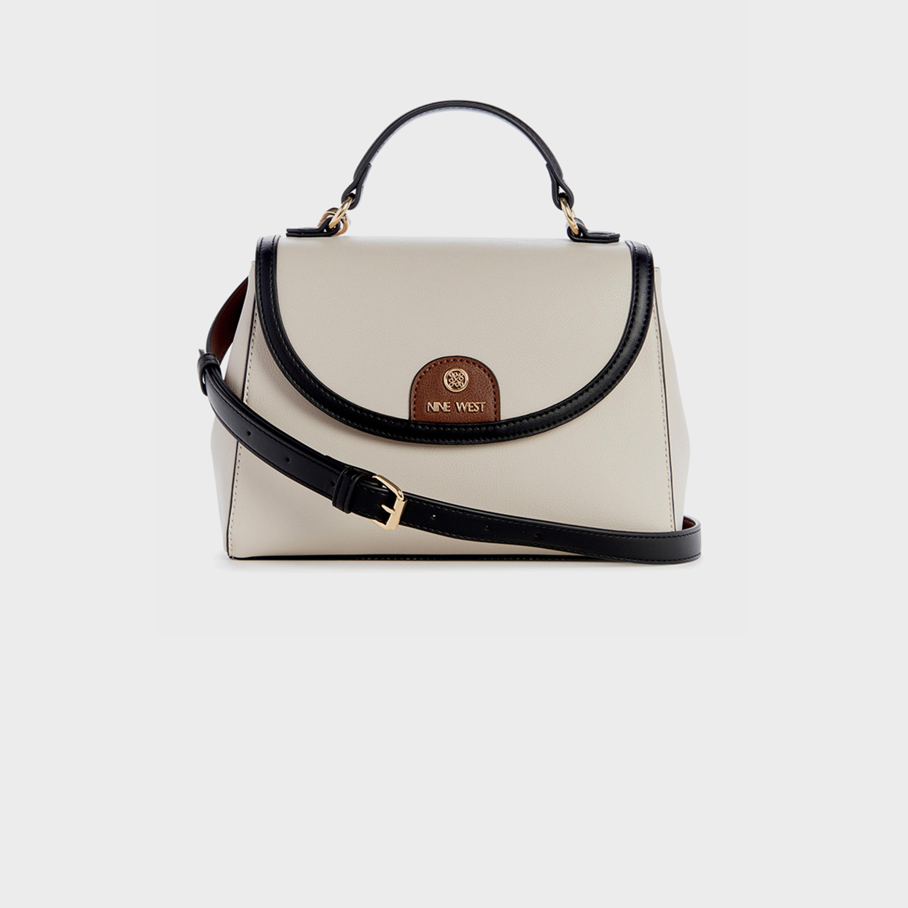 ناين ويست-  شنطة كروس كيلي بمقبض علوي مزخرفة بإغلاق بغطاء وحزام قابل للفصل-women-bagsandwallets-handbags-image-1
