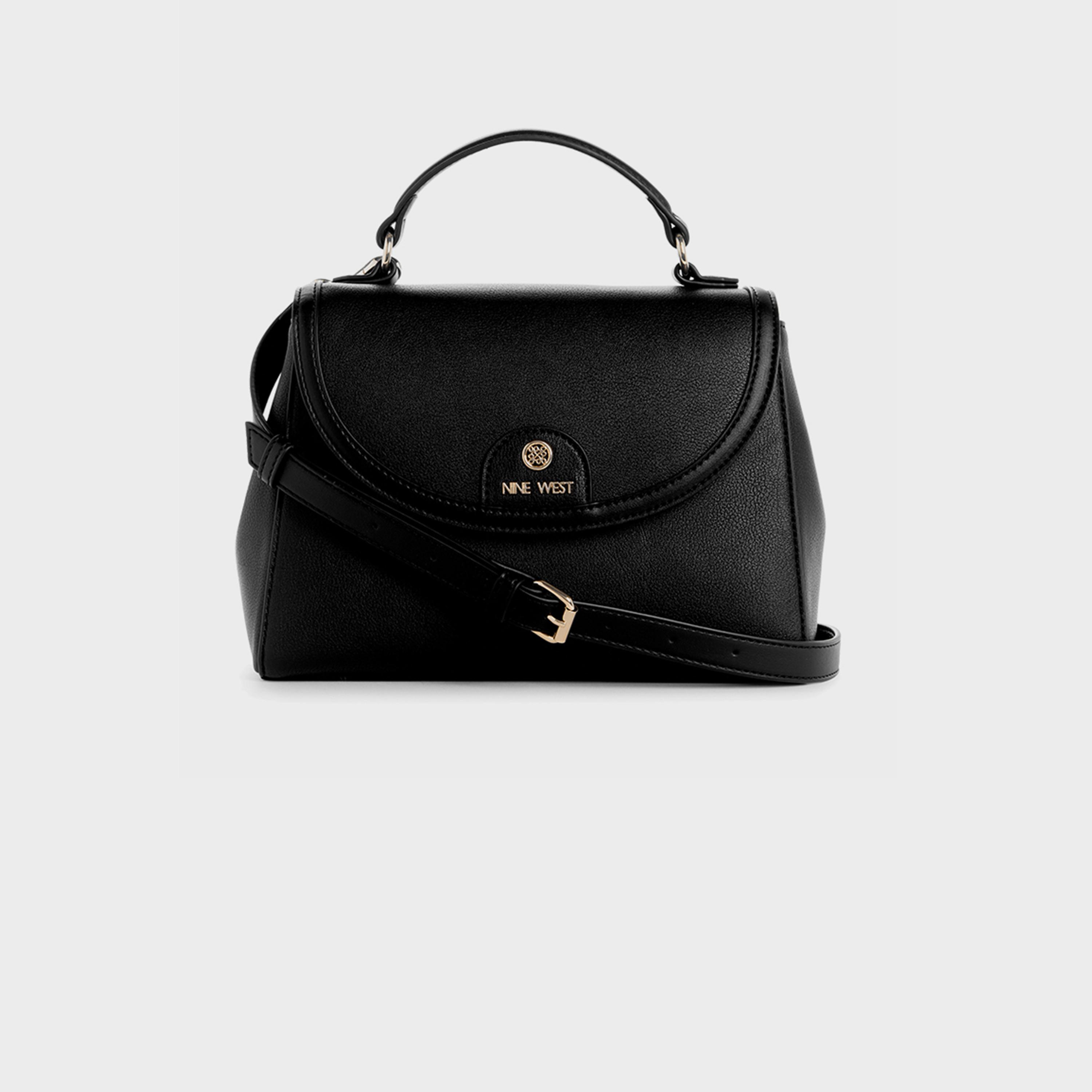 ناين ويست-  شنطة كروس كيلي بمقبض علوي مزخرفة بإغلاق بغطاء وحزام قابل للفصل-women-bagsandwallets-handbags-image-5