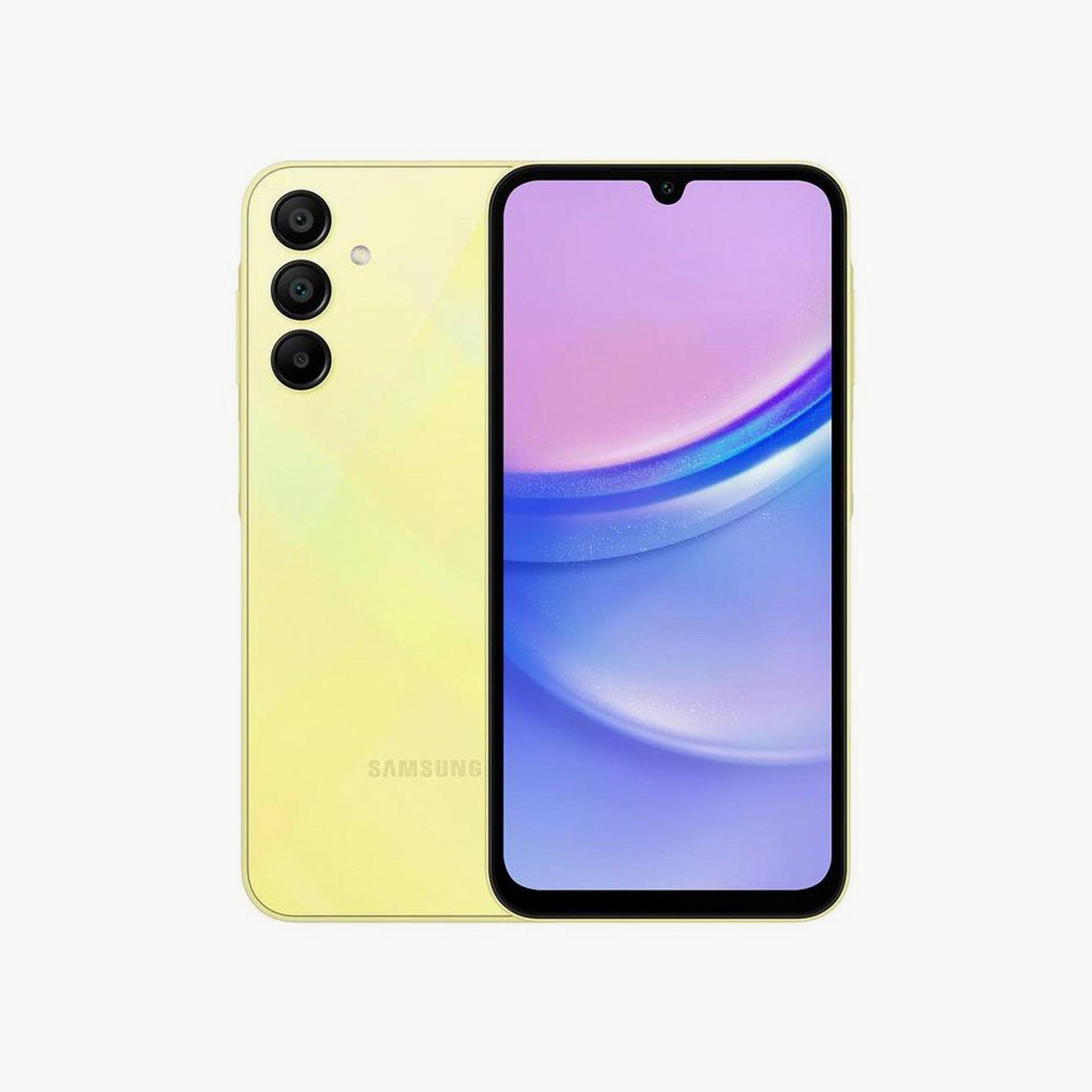 سامسونج جالكسي A15 4 جيجا 128 جيجا أصفر 4G |SM-A155FZYDMEA-electronics-phones-image-1