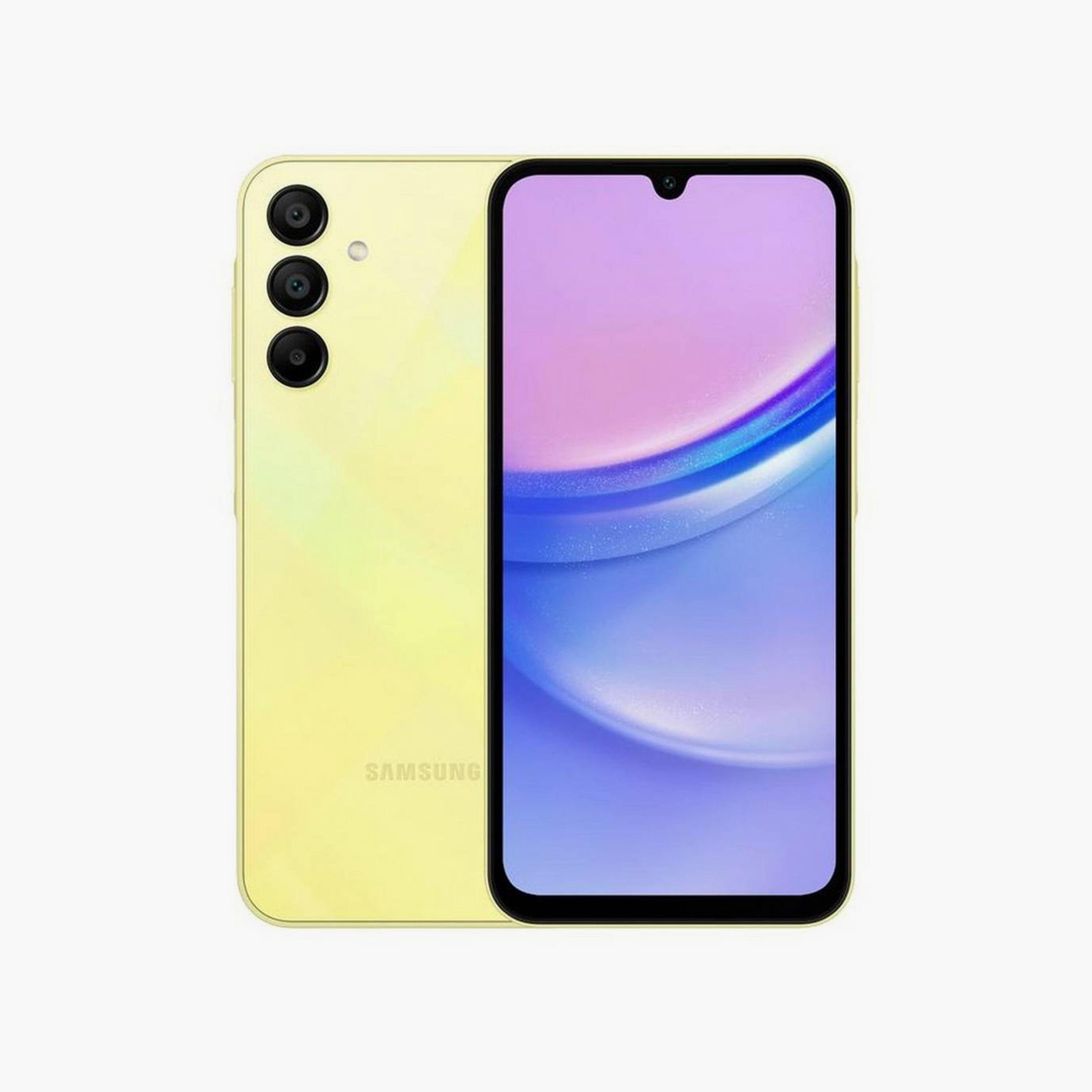 سامسونج جالكسي A15 سعة 4 جيجابايت وذاكرة 128 جيجابايت باللون الأصفر وتقنية 5G |SM-A156EZYDMEA-electronics-phones-image-1