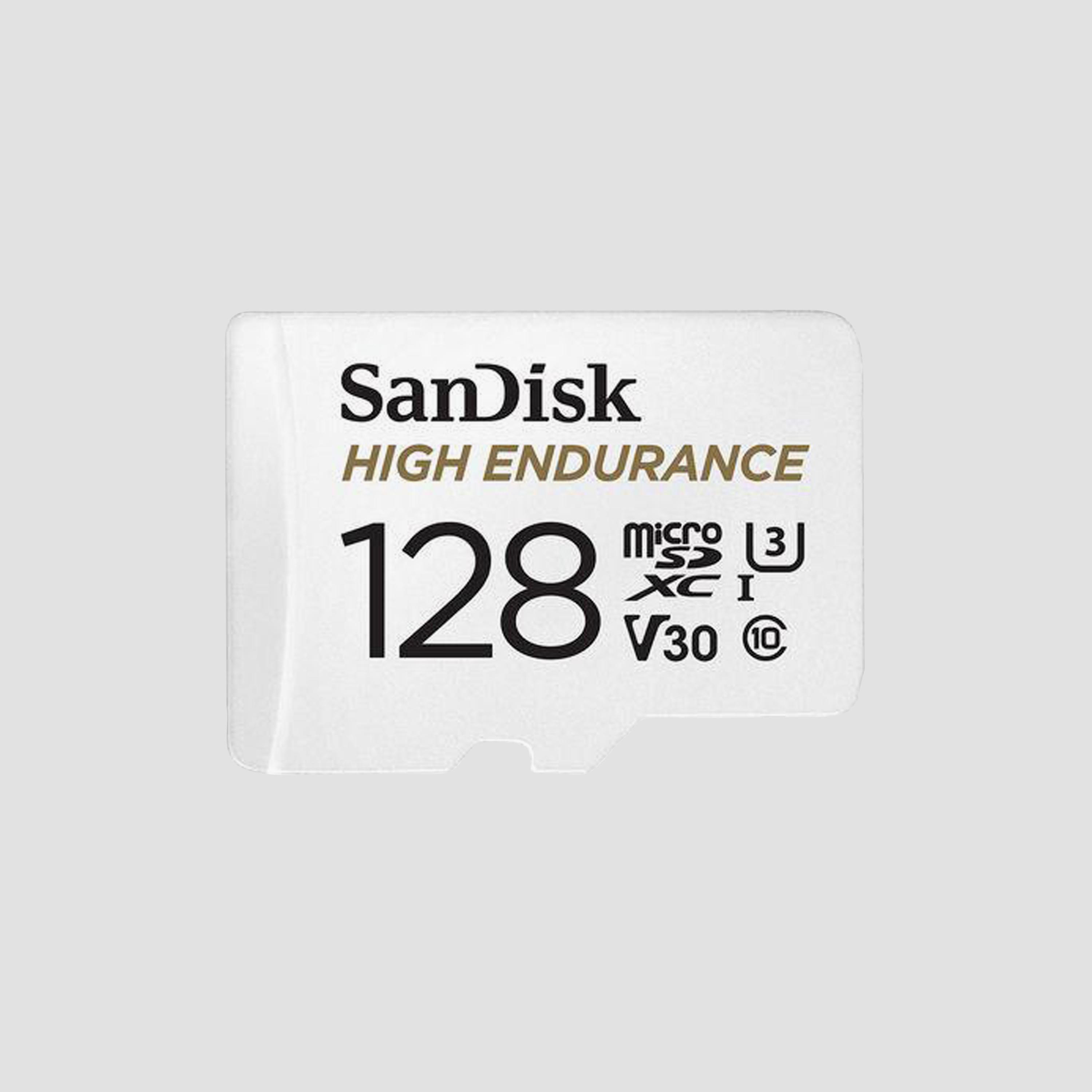 بطاقة ذاكرة سانديسك مايكرو إس دي عالية التحمل بسعة 128 جيجا مع محول | SDSQQNR-128G-GN6IA-electronics-accessories-mobileaccesories-image-1