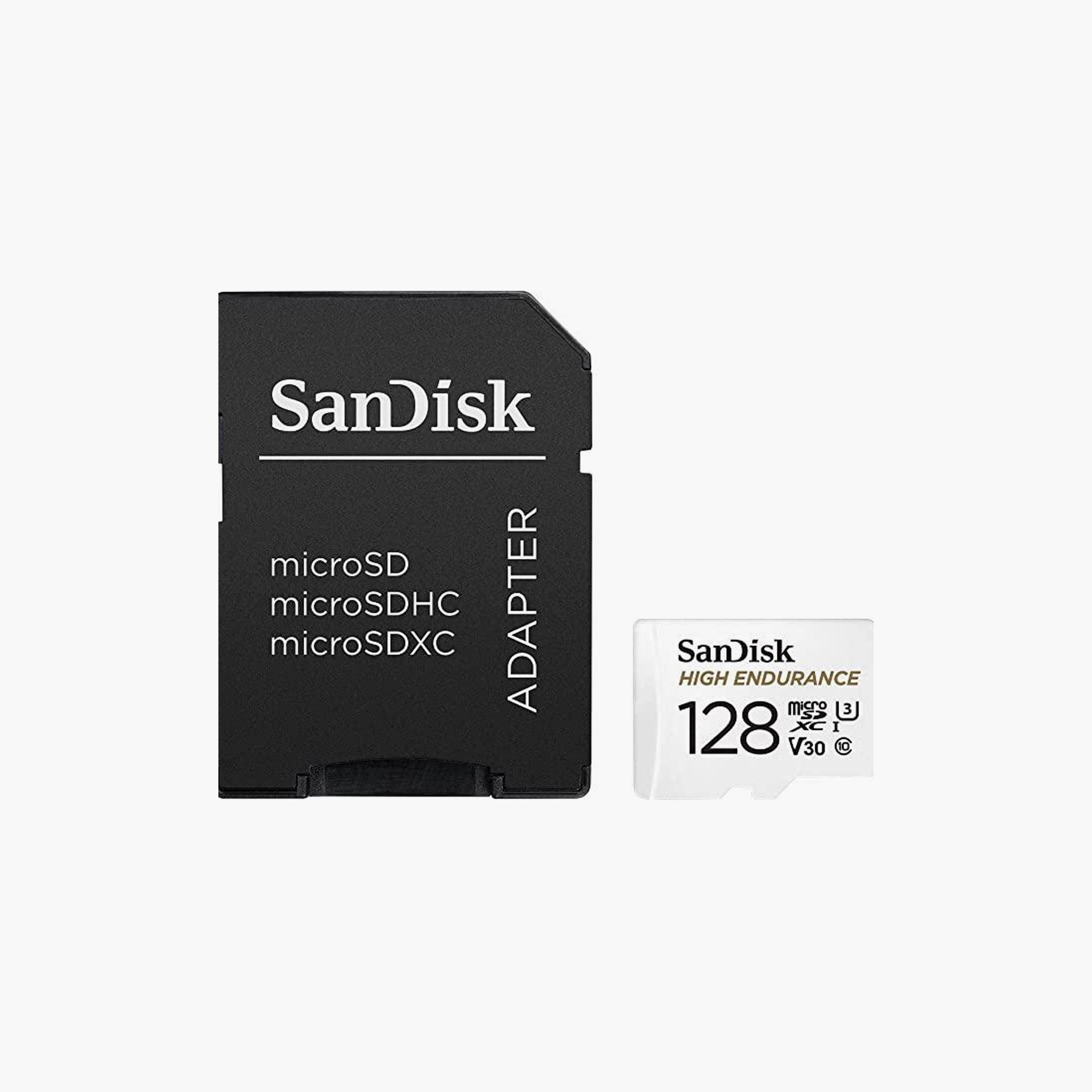 بطاقة ذاكرة سانديسك مايكرو إس دي عالية التحمل بسعة 128 جيجا مع محول | SDSQQNR-128G-GN6IA-electronics-accessories-mobileaccesories-image-2