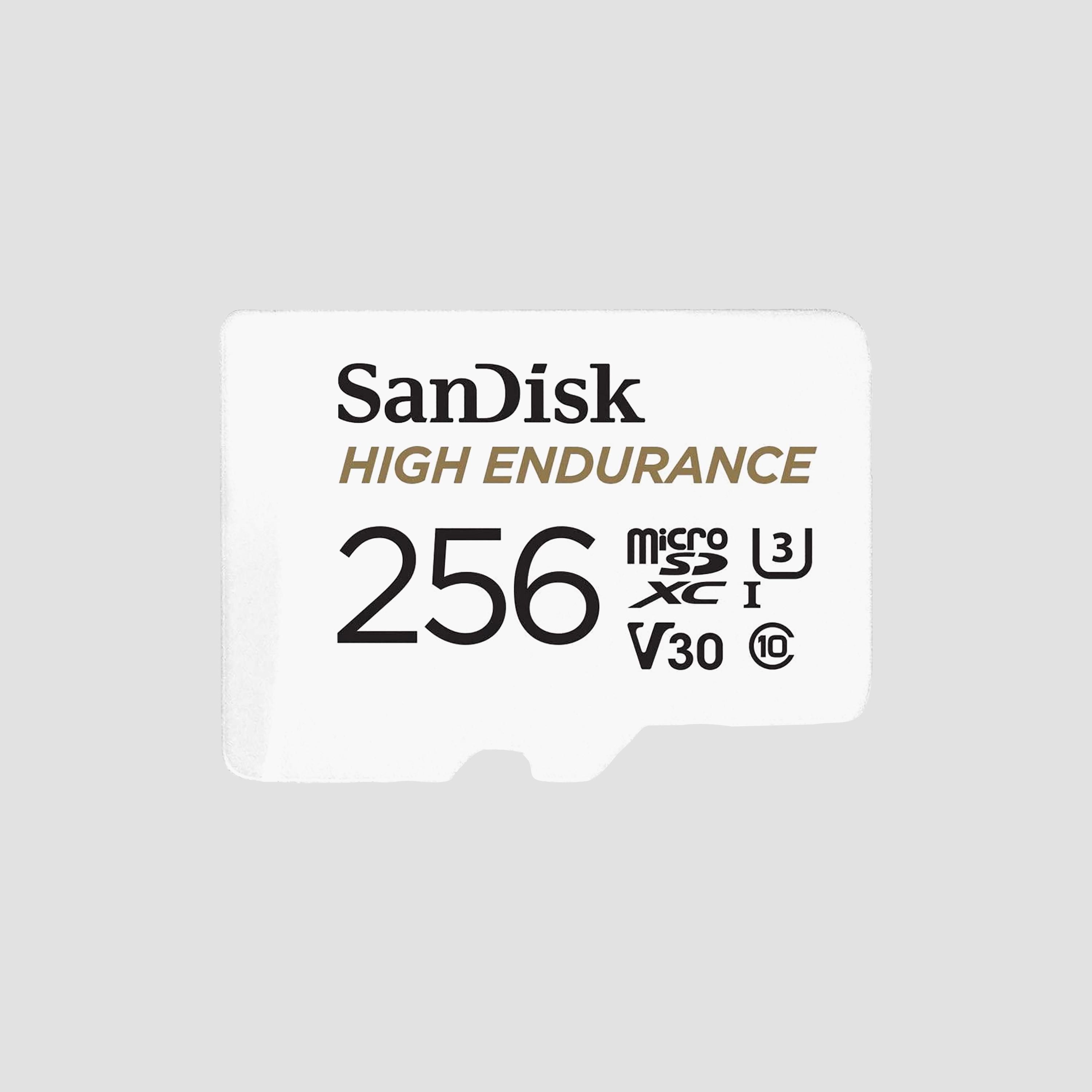 Buy Sandisk 256GB High Endurance MicroSD Card With Adapter SDSQQNR buy-sandisk-256gb-high-endurance-microsd-card-with-adapter-sdsqqnr