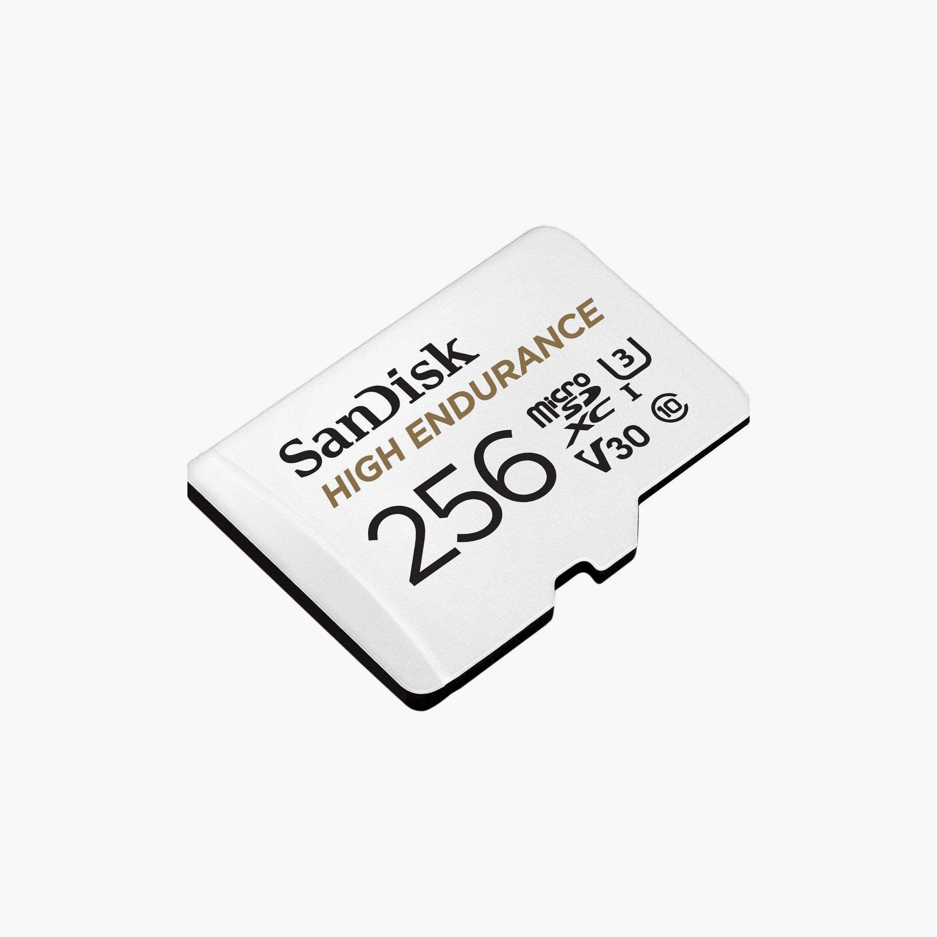 بطاقة ذاكرة سانديسك مايكرو إس دي عالية التحمل بسعة 256 جيجا مع محول | SDSQQNR-256G-GN6IA-electronics-accessories-mobileaccesories-image-3
