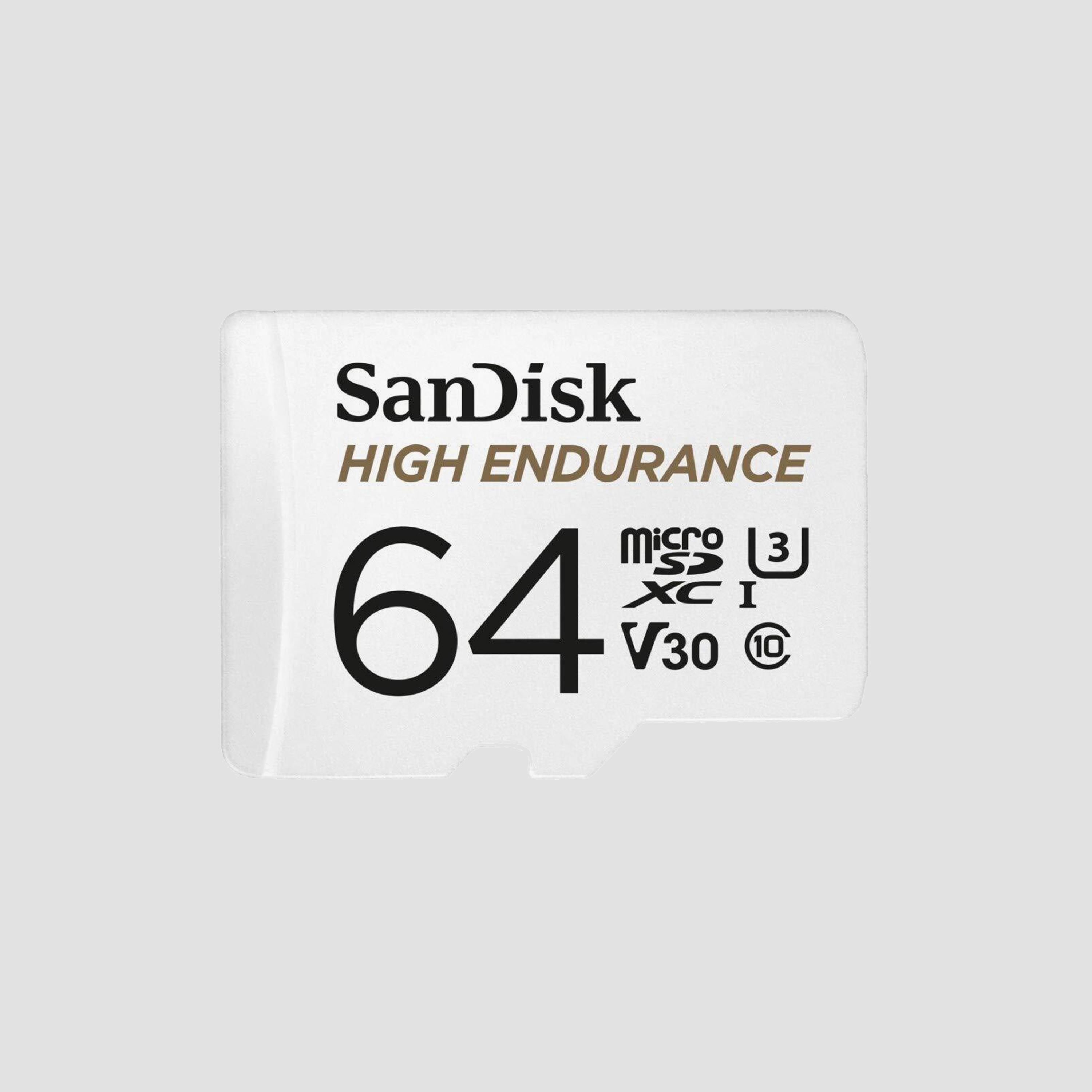 بطاقة ذاكرة سانديسك MicroSDXC عالية التحمل بسعة 64 جيجا مع محول | SDSQQNR-064G-GN6IA-electronics-accessories-mobileaccesories-image-1