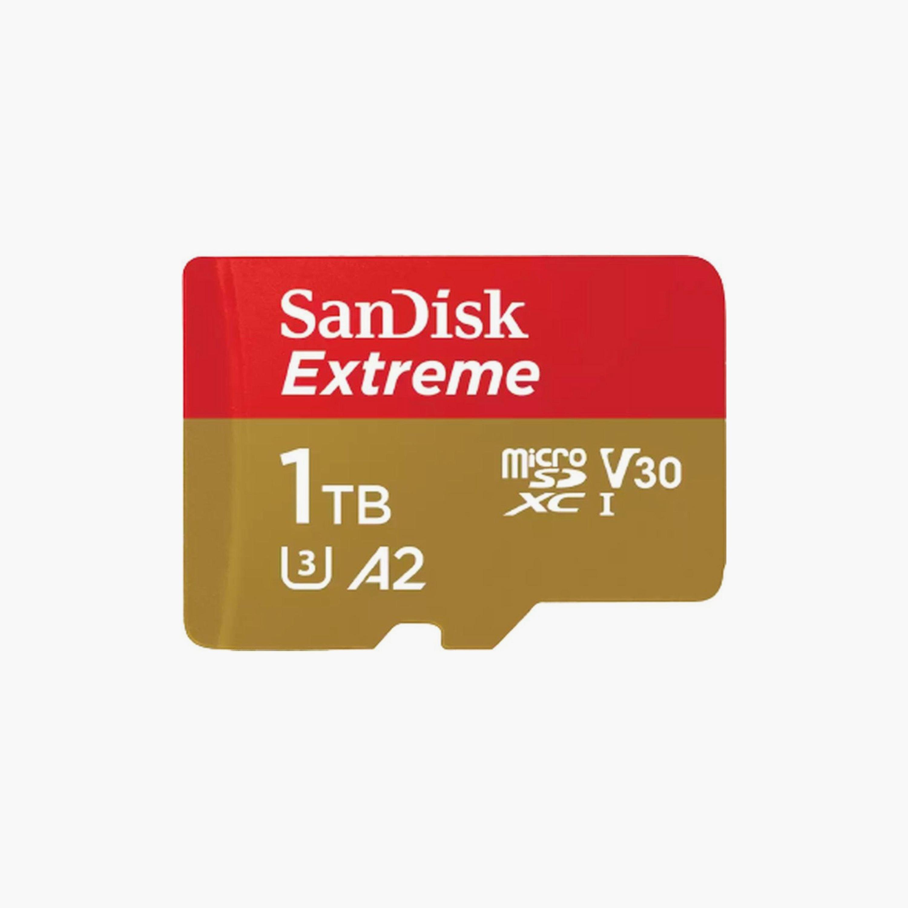 Sandisk Memory Card Extreme MicroSD UHS I 1TB Red/Beige | SDSQXAV-1T00-GN6MN-electronics-accessories-mobileaccesories-image-1