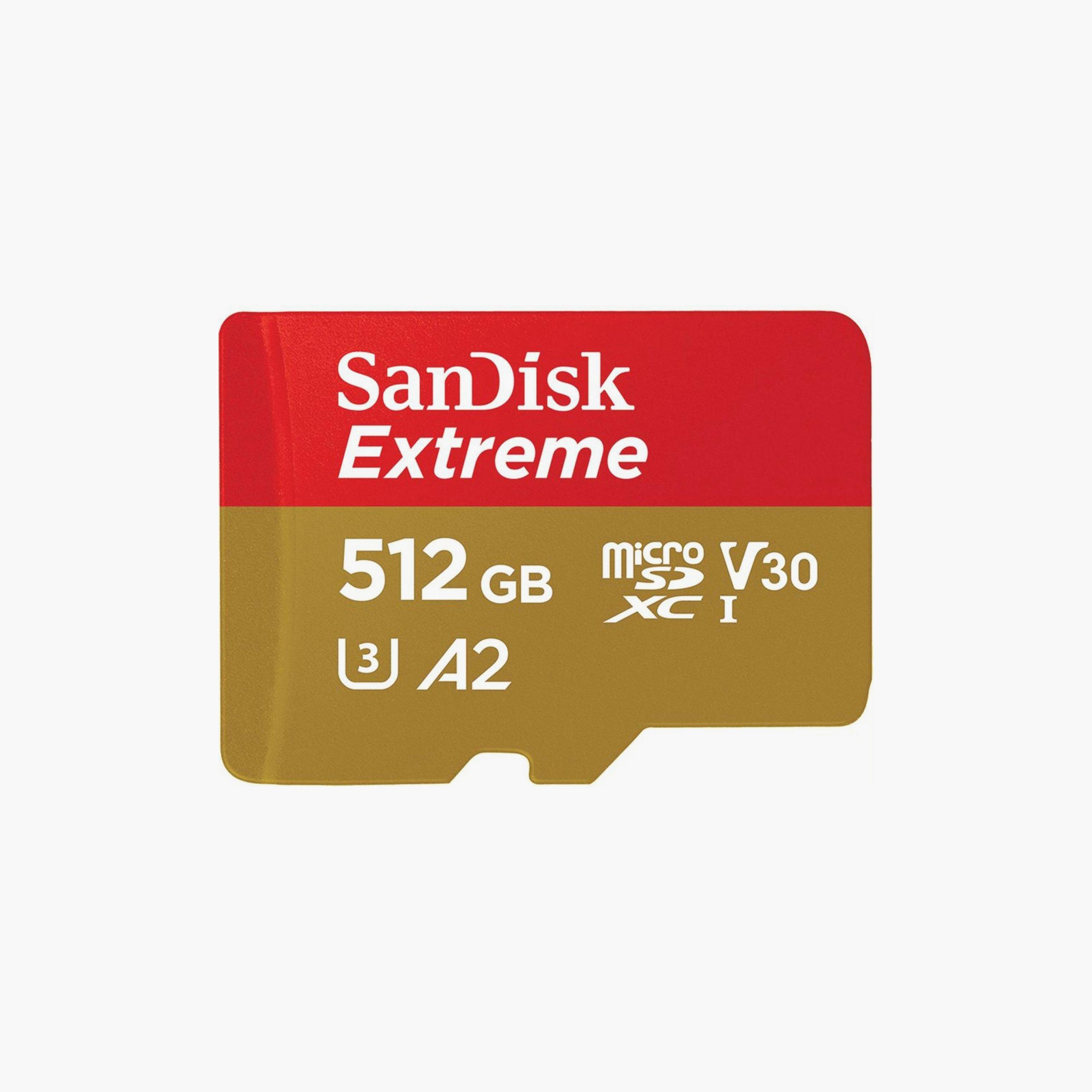 Sandisk Memory Card Extreme MicroSD UHS I 512GB Red/Beige | SDSQXAV-512G-GN6MN-electronics-accessories-mobileaccesories-image-1