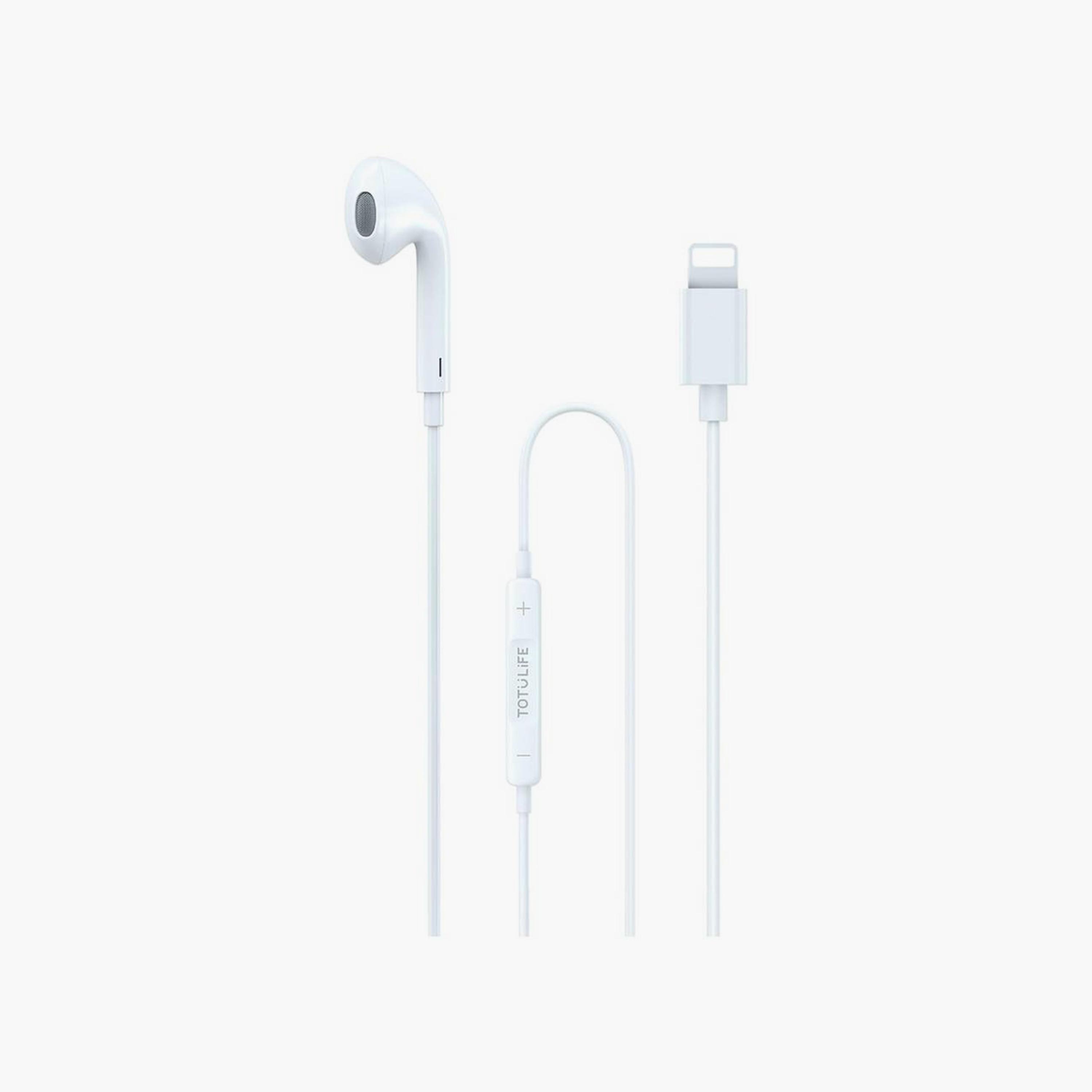 سماعات أذن لايتيننج مونو من توتوديزاين سلسلة بيور  باللون الأبيض|T-EPHPURLTMW-electronics-headphonesandearphones-image-1