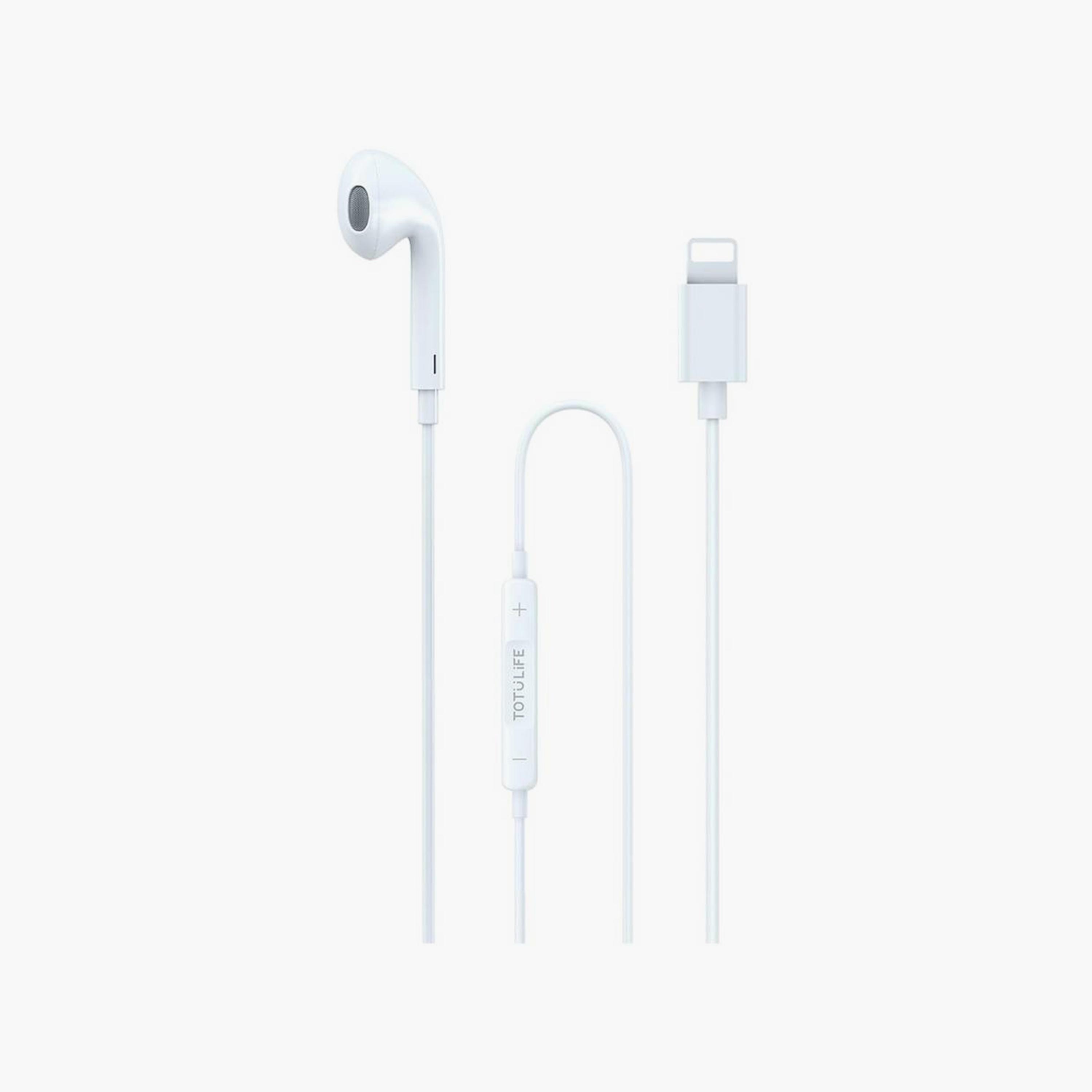 سماعات أذن لايتيننج مونو من توتوديزاين سلسلة بيور  باللون الأبيض|T-EPHPURLTMW-electronics-headphonesandearphones-image-2