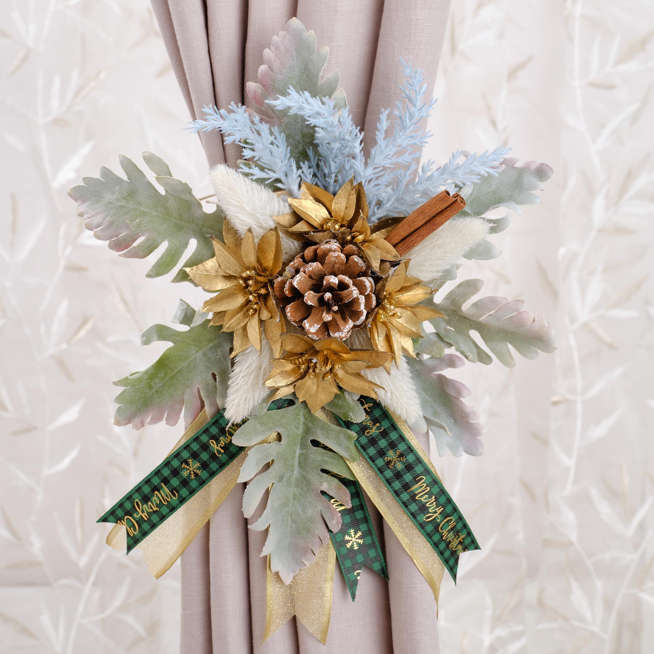 Signature Artistry Handcrafted Snowkissed Curtain Tieback