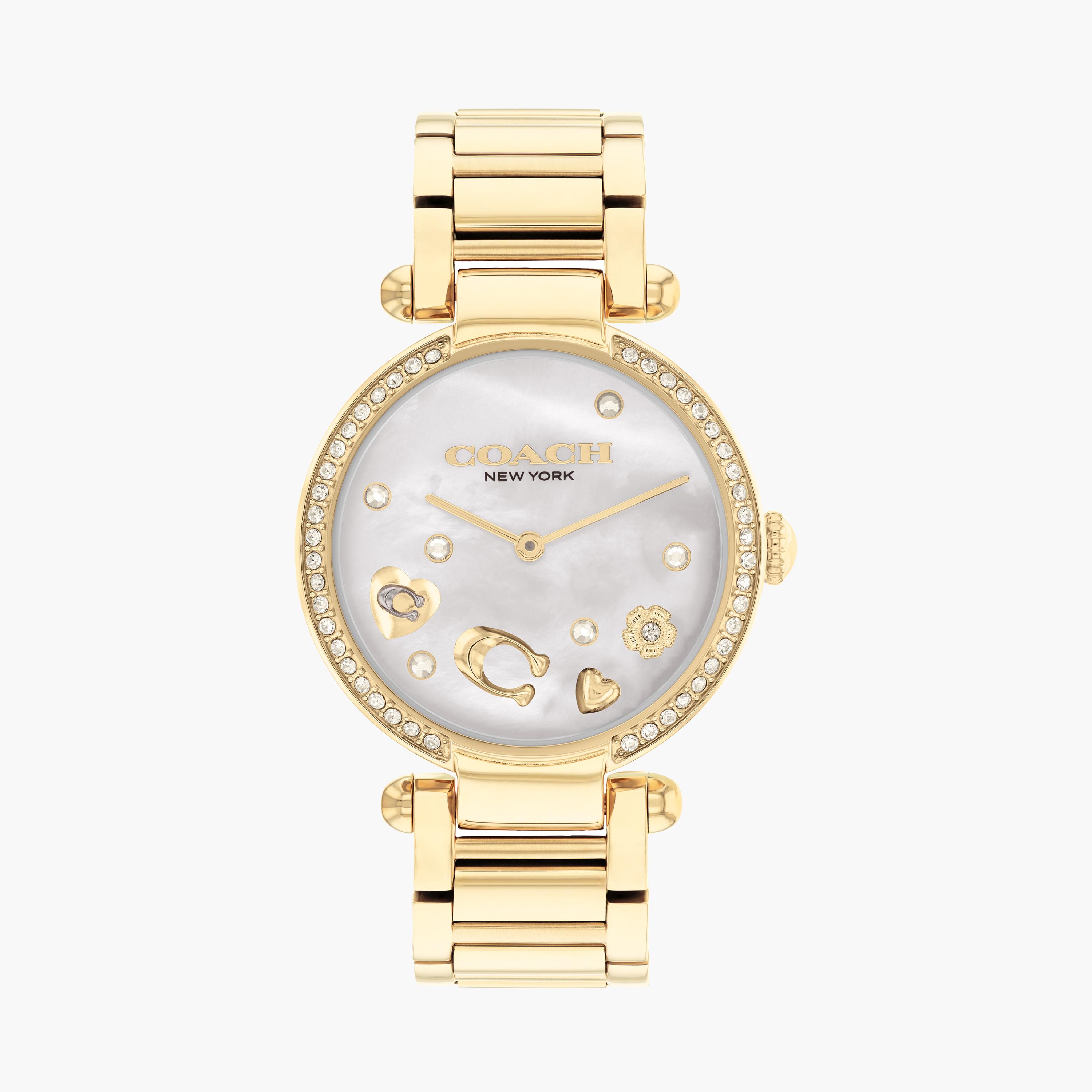 كوتش-  ساعة للنساء 34 مم بسوار ستانلس ستيل لون الذهبي | 14504265-women-watchesandjewellery-watches-image-1
