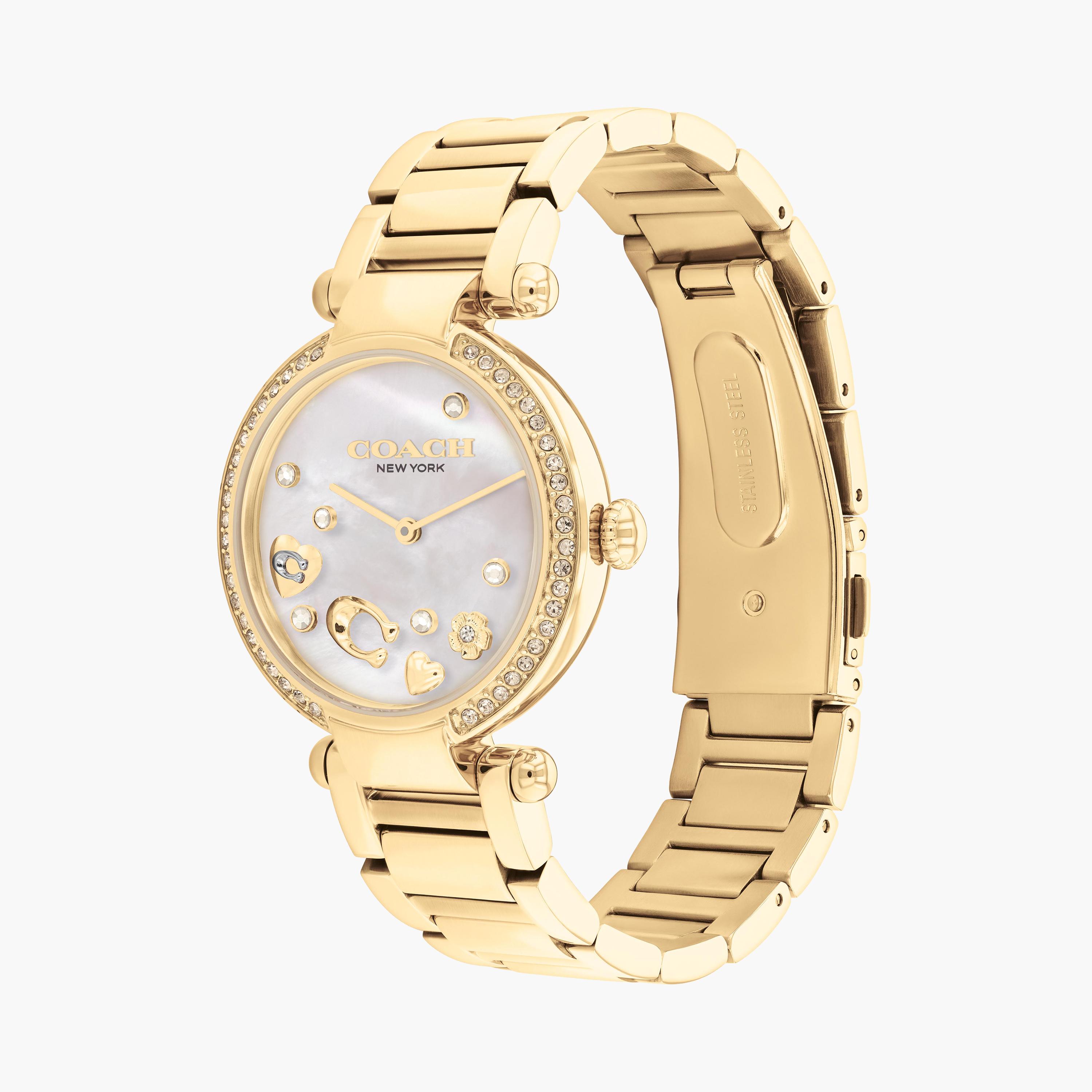 كوتش-  ساعة للنساء 34 مم بسوار ستانلس ستيل لون الذهبي | 14504265-women-watchesandjewellery-watches-image-2