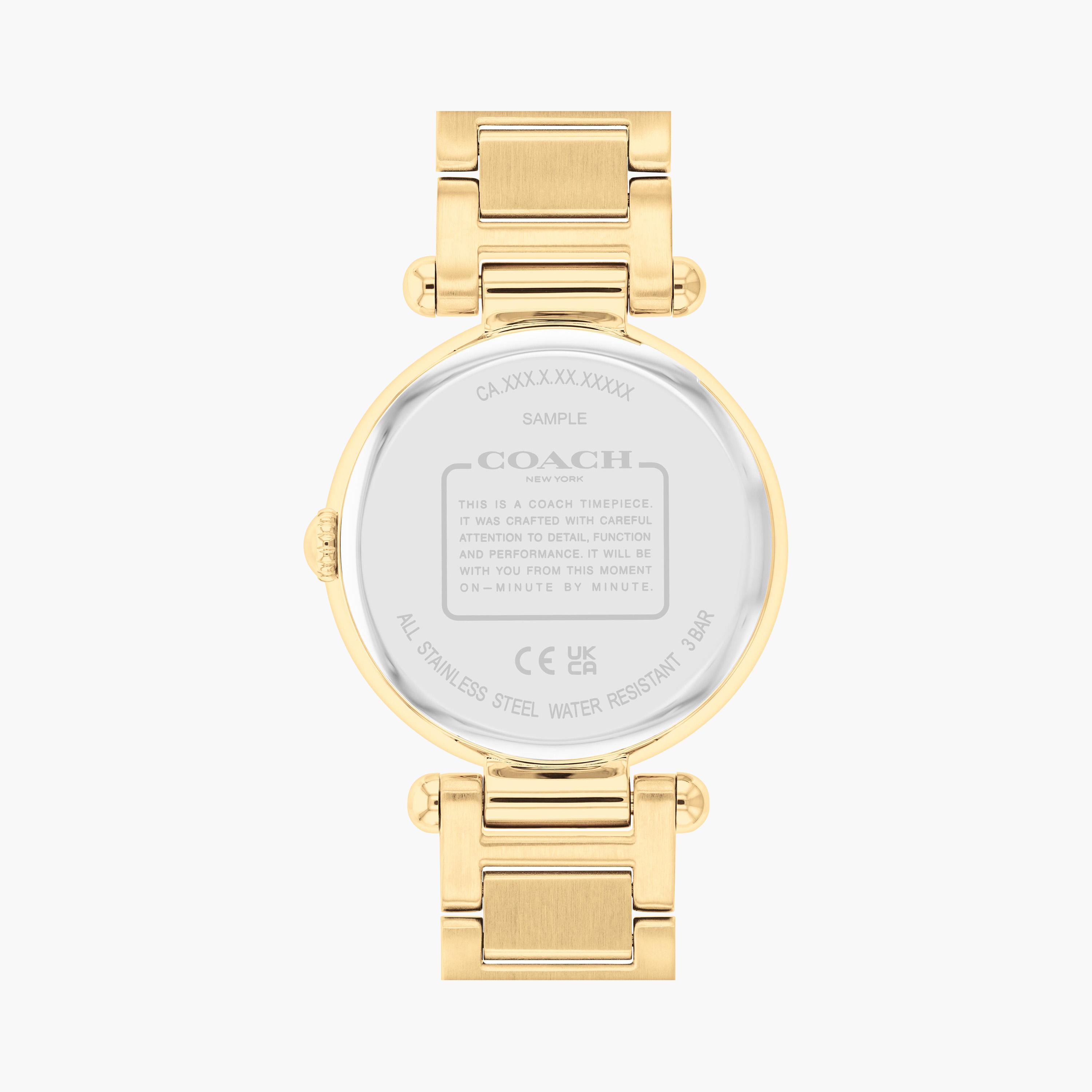 كوتش-  ساعة للنساء 34 مم بسوار ستانلس ستيل لون الذهبي | 14504265-women-watchesandjewellery-watches-image-3