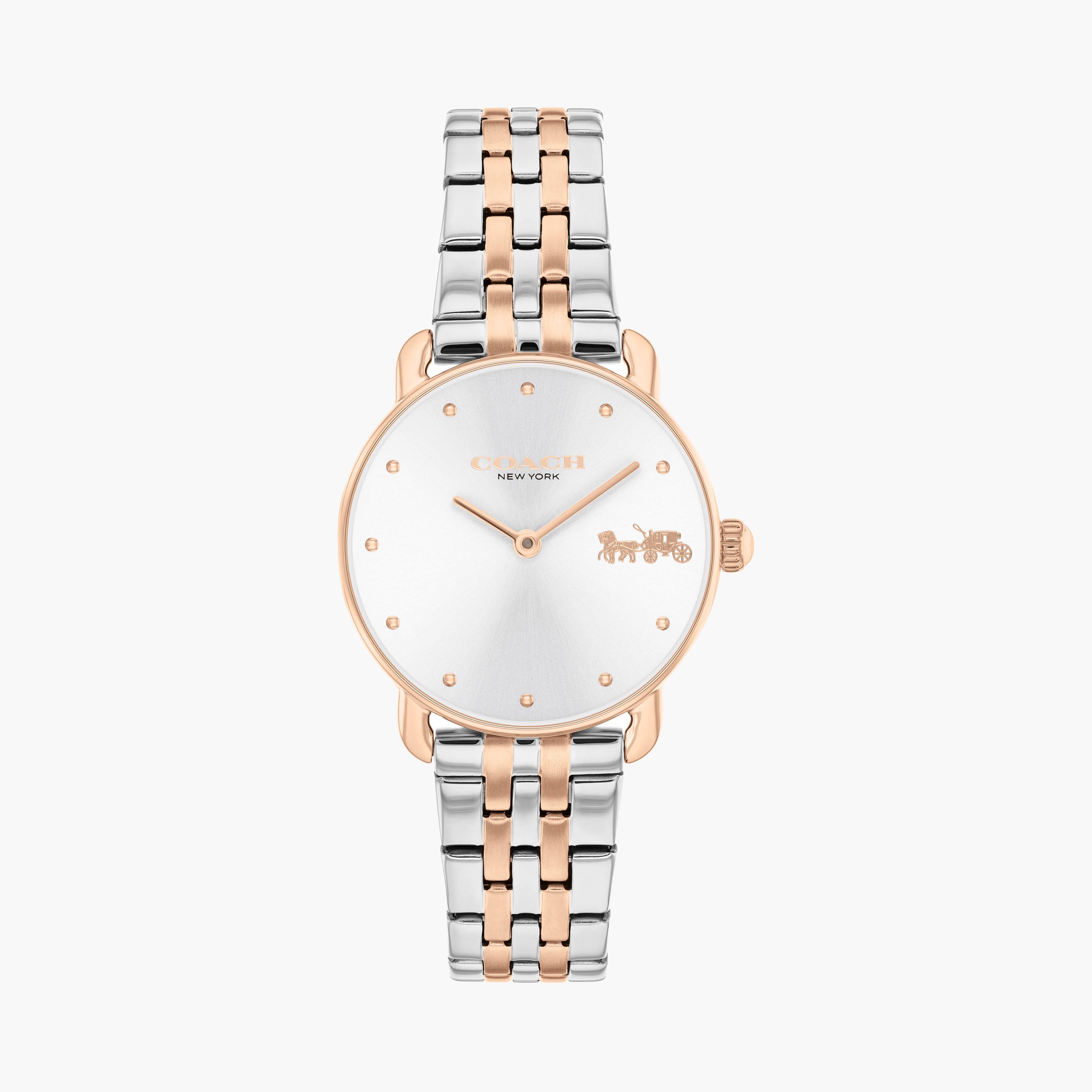 كوتش-  ساعة للنساء 28 مم بسوار ستانلس ستيل لون الفضي والذهبي | 14504304-women-watchesandjewellery-watches-image-1