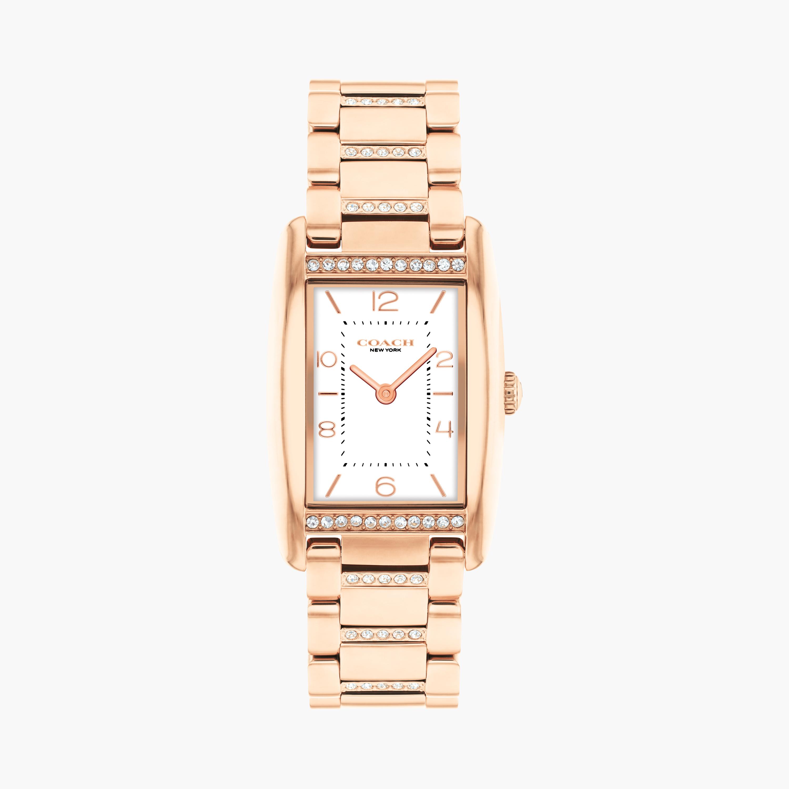 كوتش-  ساعة للنساء بسوار ستانلس ستيل تناظري ذهبي 24 مم | 14504317-women-watchesandjewellery-watches-image-1