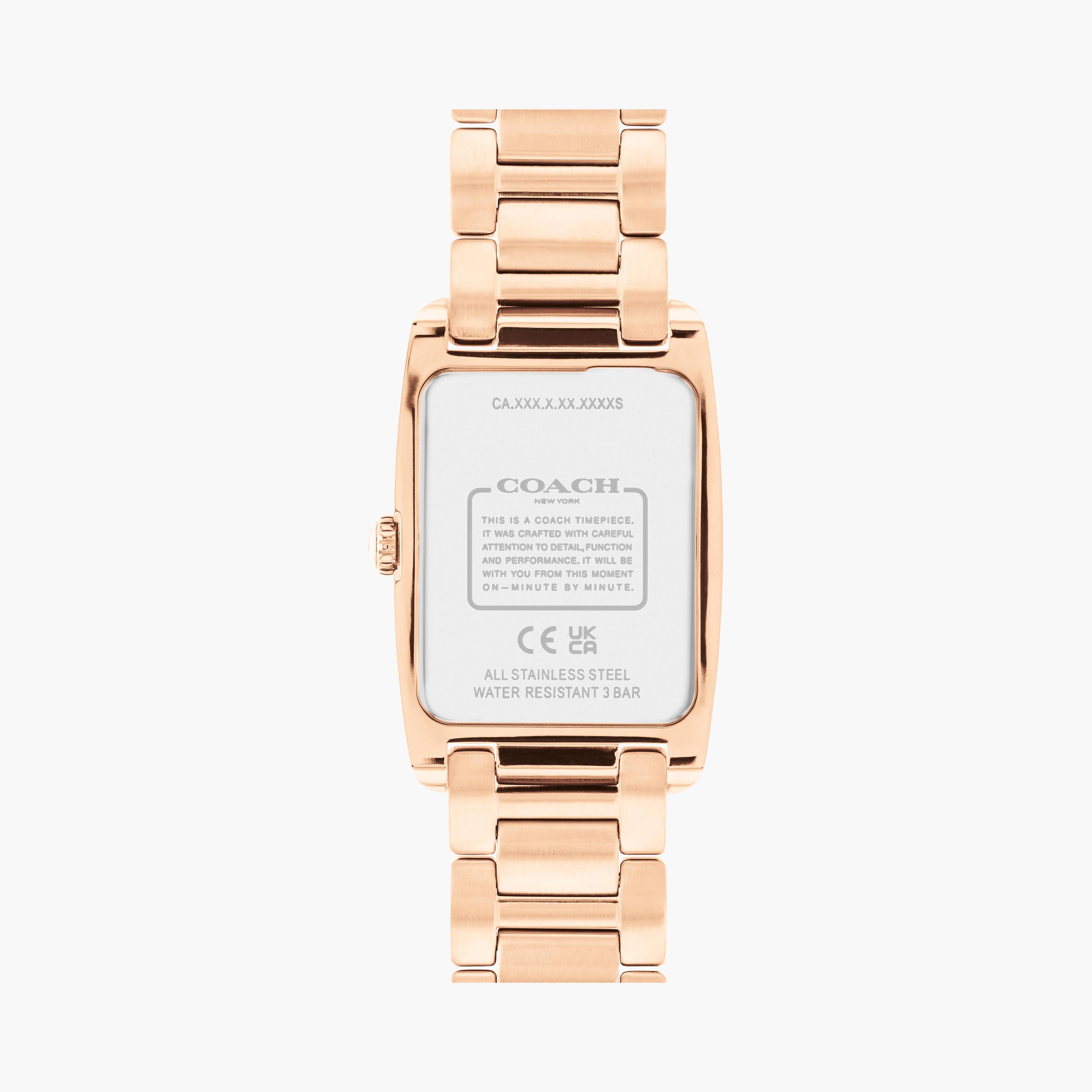 كوتش-  ساعة للنساء بسوار ستانلس ستيل تناظري ذهبي 24 مم | 14504317-women-watchesandjewellery-watches-image-3