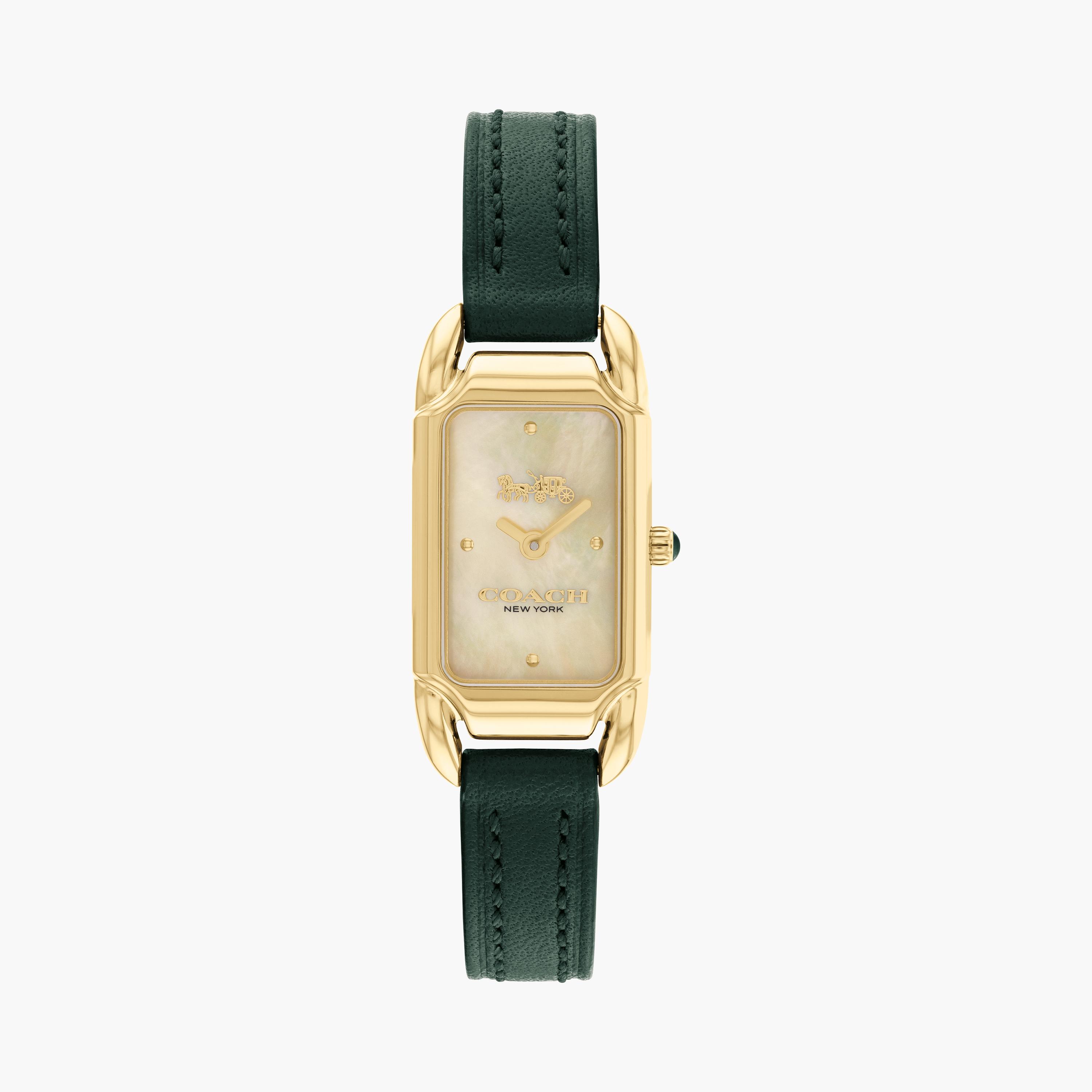 كوتش-  ساعة للنساء بسوار جلدي تناظري أخضر 18 مم | 14504350-women-watchesandjewellery-watches-image-1