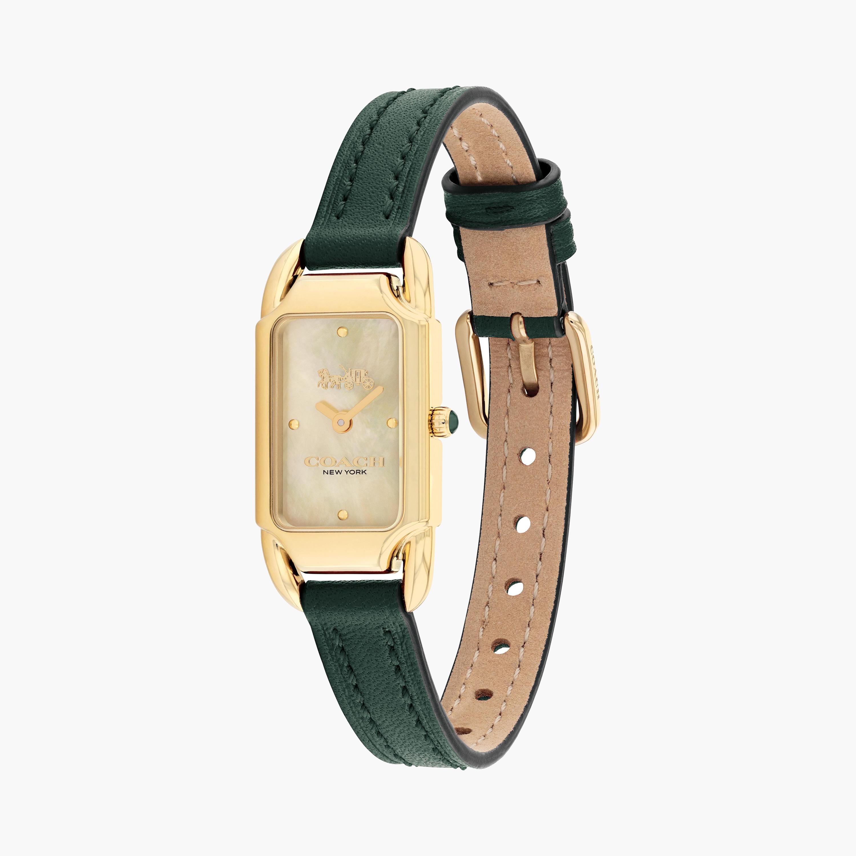 كوتش-  ساعة للنساء بسوار جلدي تناظري أخضر 18 مم | 14504350-women-watchesandjewellery-watches-image-2