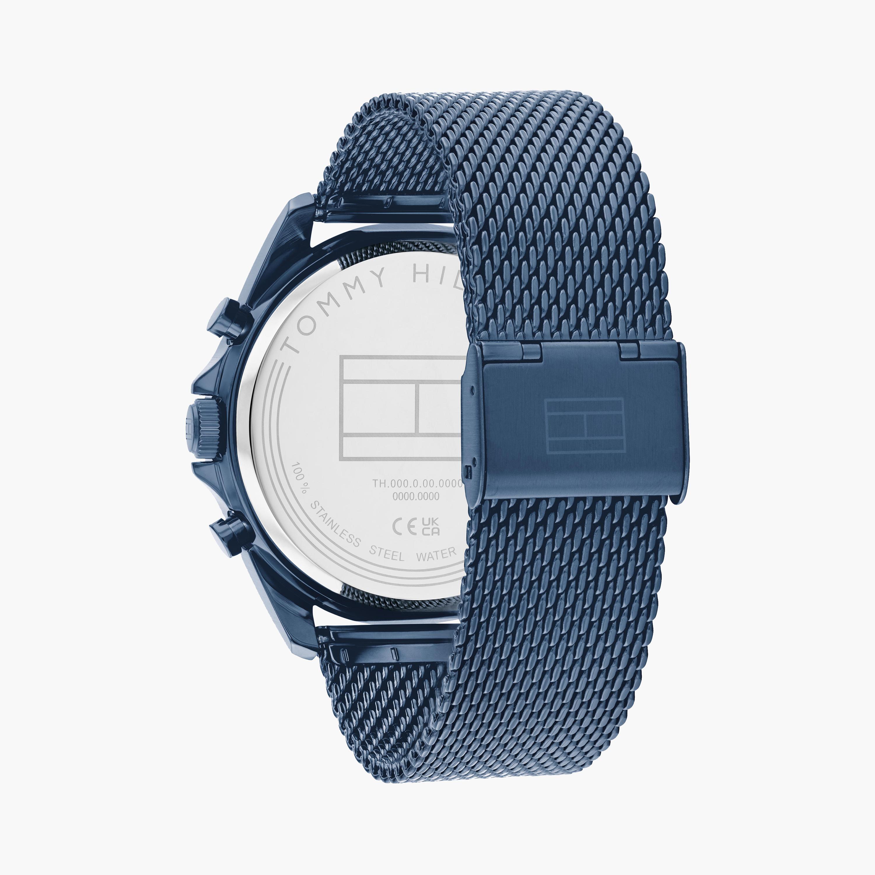 Tommy Hilfiger Men's 44MM Blue Chronograph Stainless Steel Strap Watch | 1710648-men-watchesandjewellery-watches-image-3
