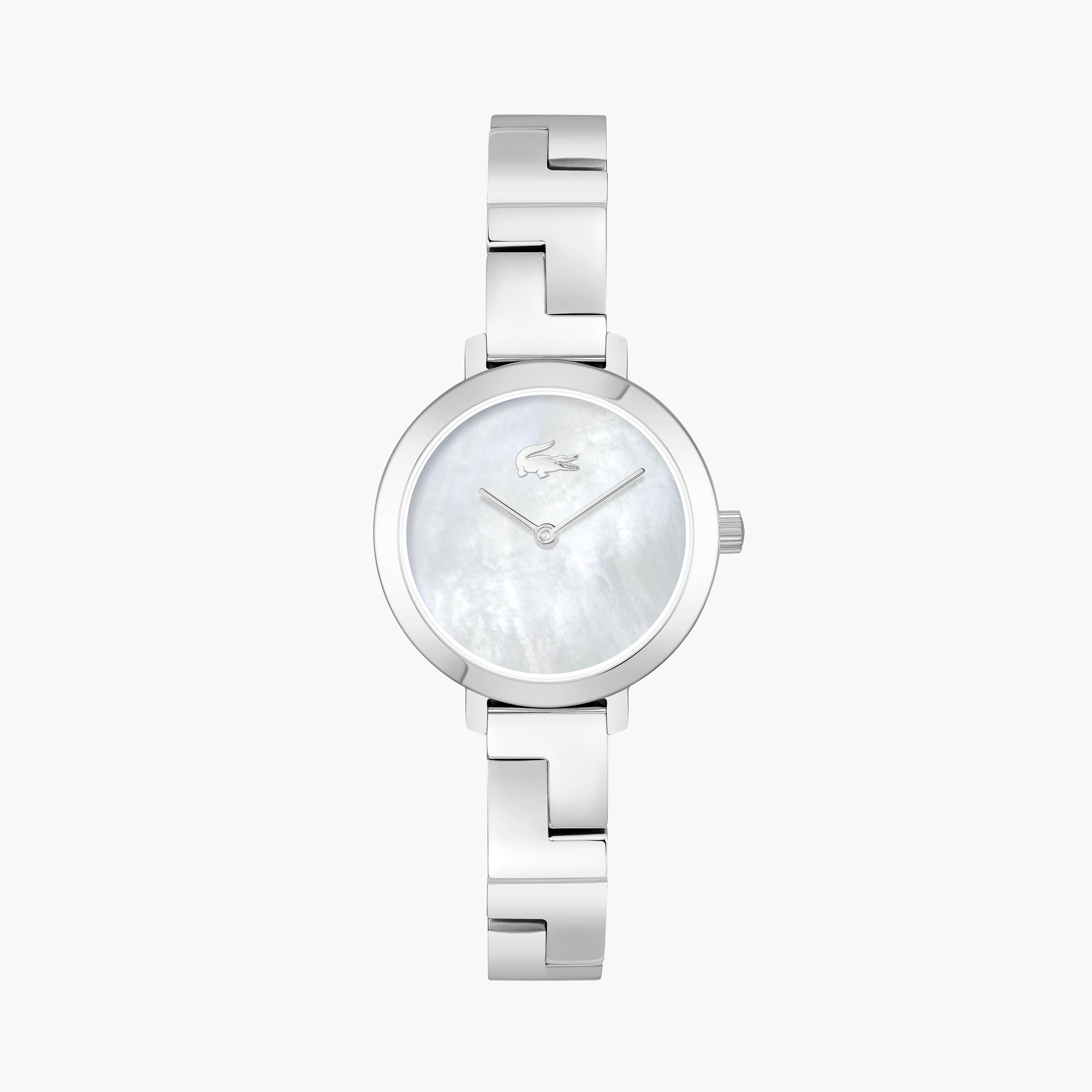 لاكوست-  ساعة للنساء بسوار ستانلس ستيل 28 مم لون الفضي | 2001376-women-watchesandjewellery-watches-image-1