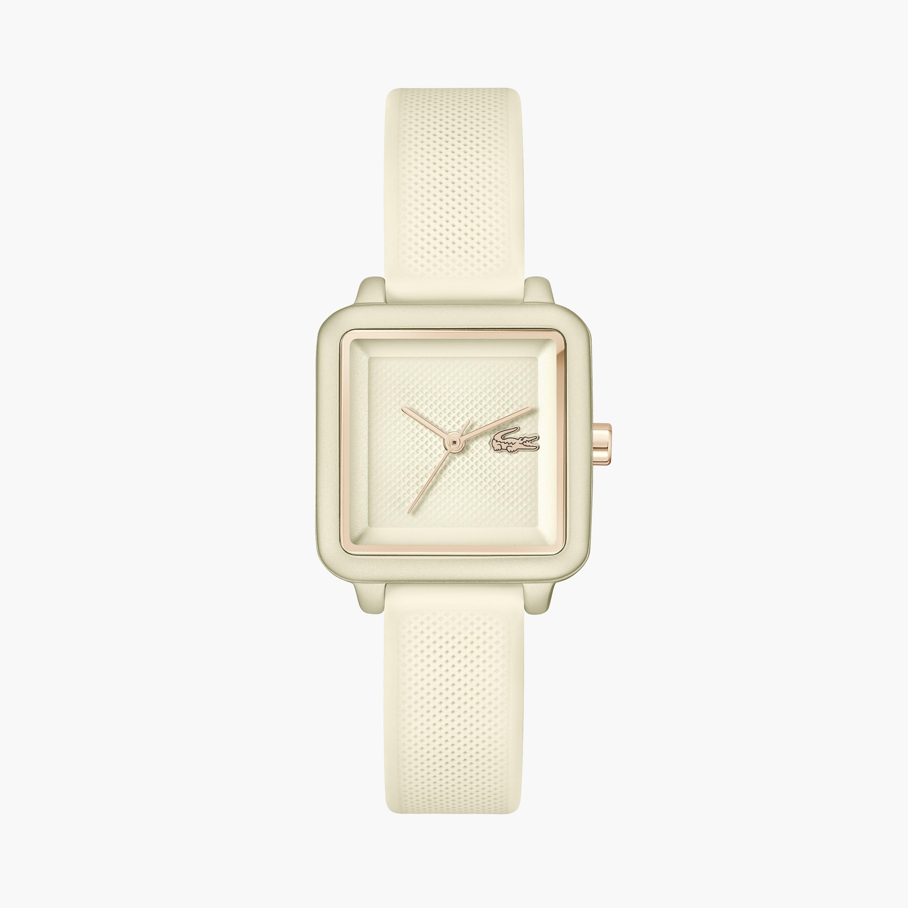 لاكوست-  ساعة للنساء بسوار من السيليكون 26 مم لون الأبيض | 2001385-women-watchesandjewellery-watches-image-1