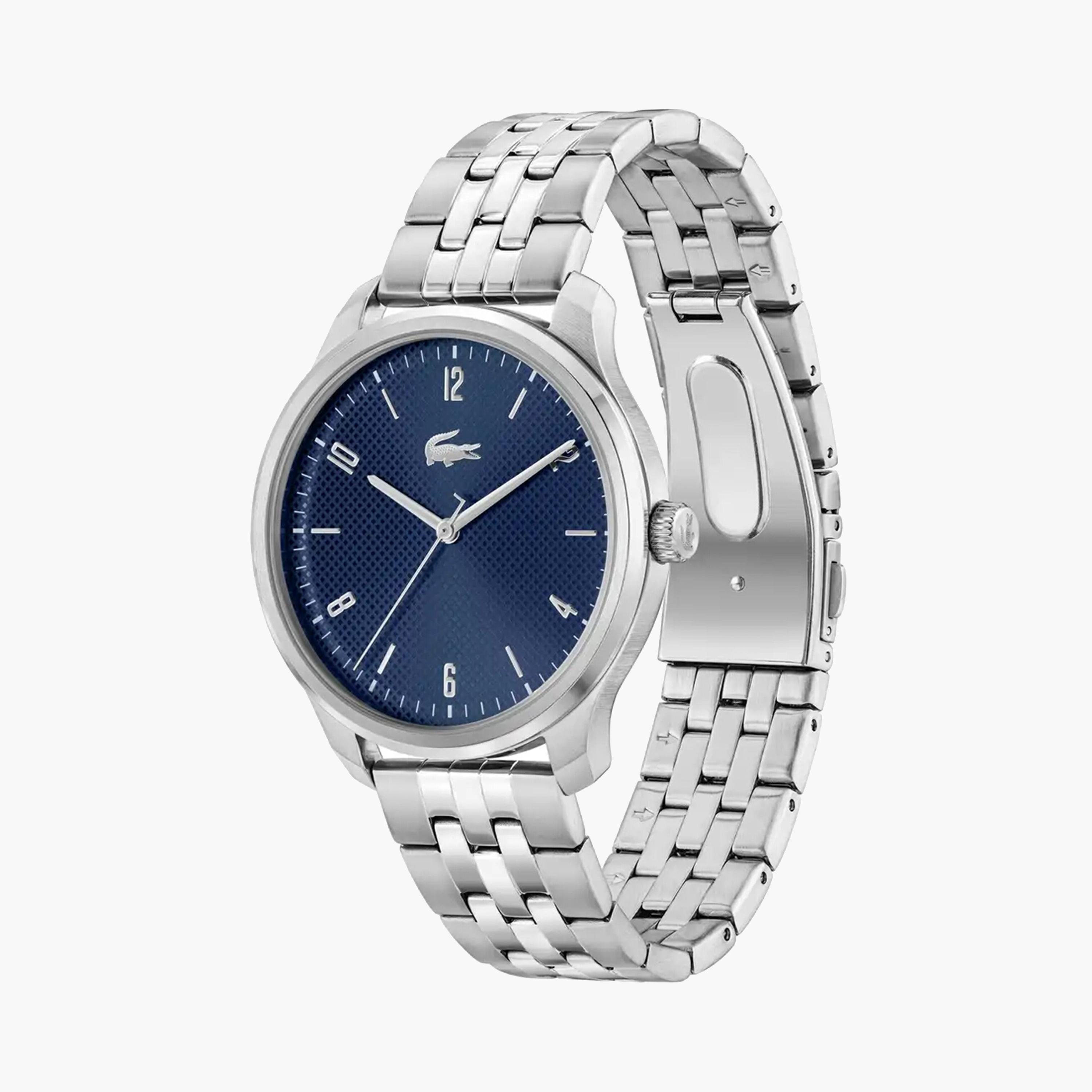 لاكوست-  ساعة للرجال 42 مم فضية تناظرية بسوار ستانلس ستيل | 2011325-men-watchesandjewellery-watches-image-2