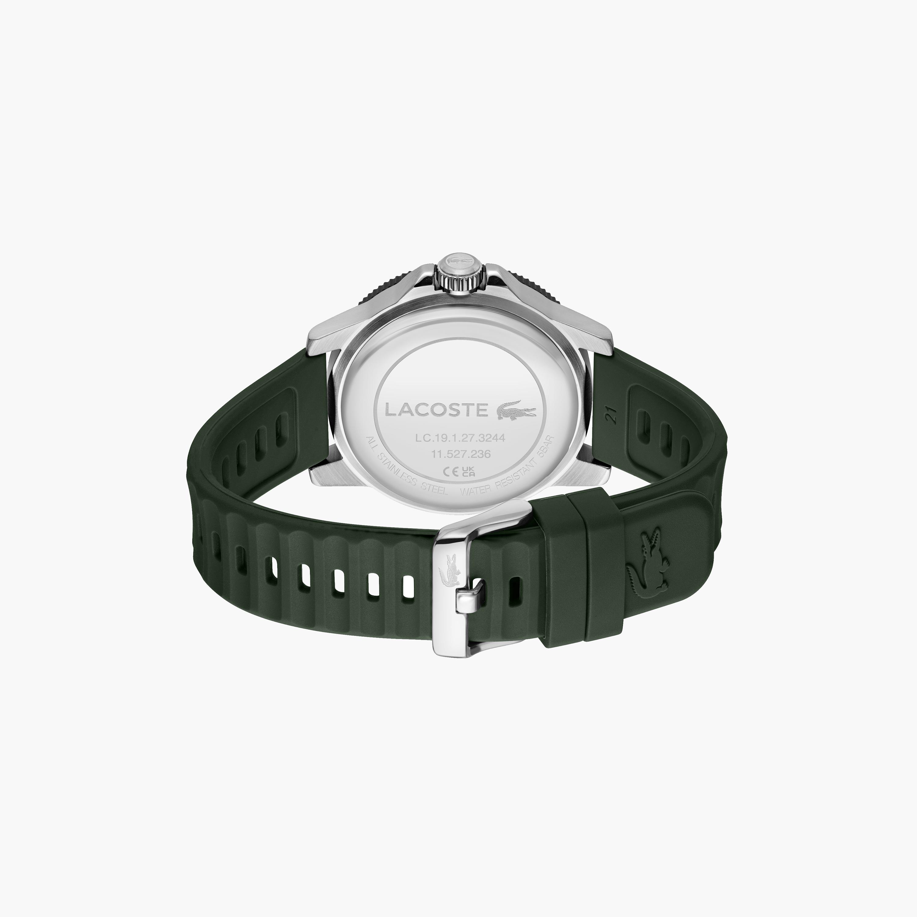 لاكوست-  ساعة كرونوغراف خضراء للرجال 43 مم بسوار من السيليكون | 2011357-men-watchesandjewellery-watches-image-3